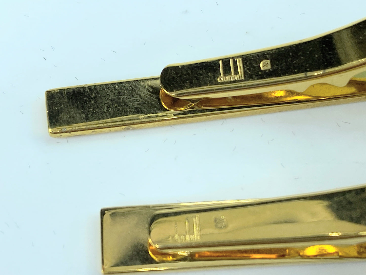 Christian Dior gold silver tone tie clip set 14.4g GS115