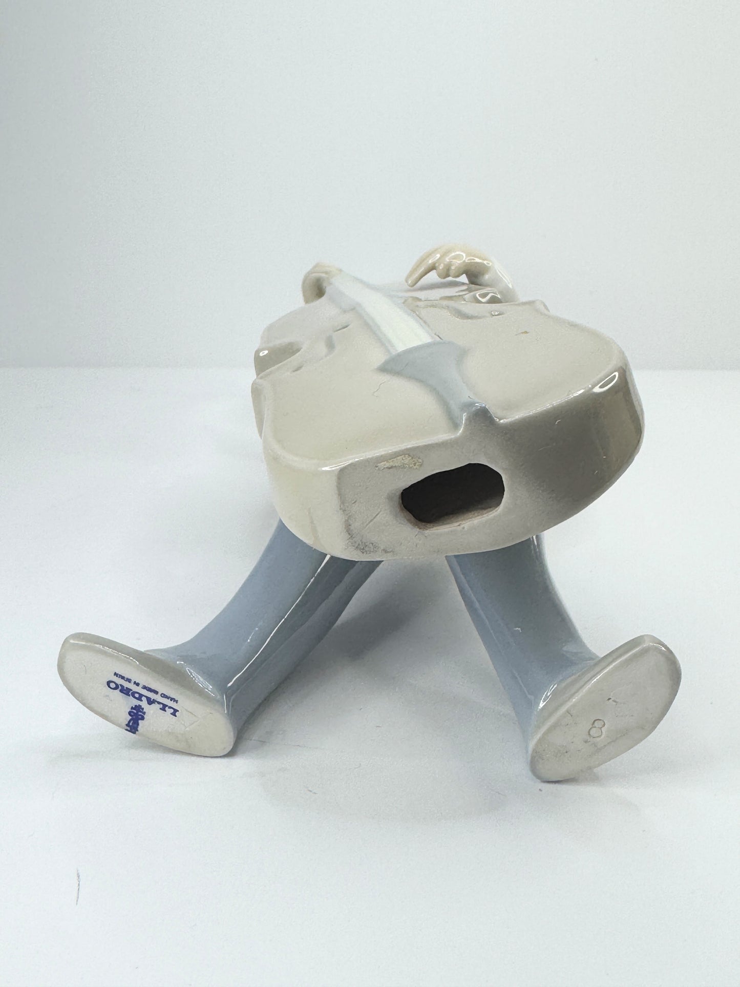 Retired Lladro 4615 Boy with Double Bass c 1970 Mint A634