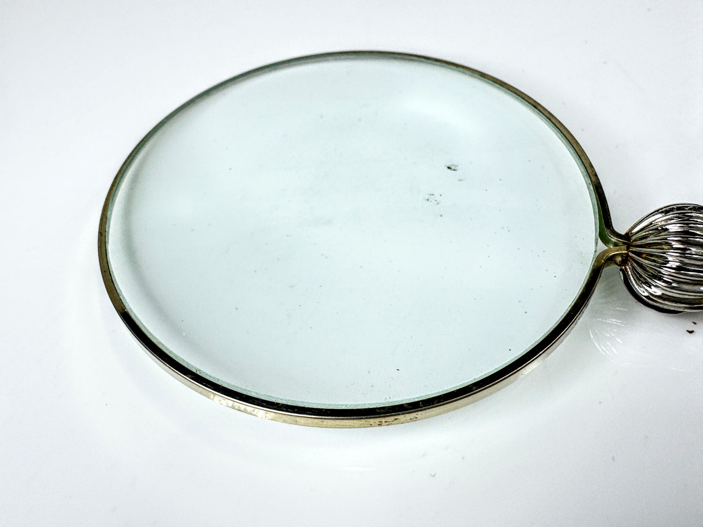 English vintage Sterling Silver Handle Magnifying Glass Henry Wigfull 1904 SS435