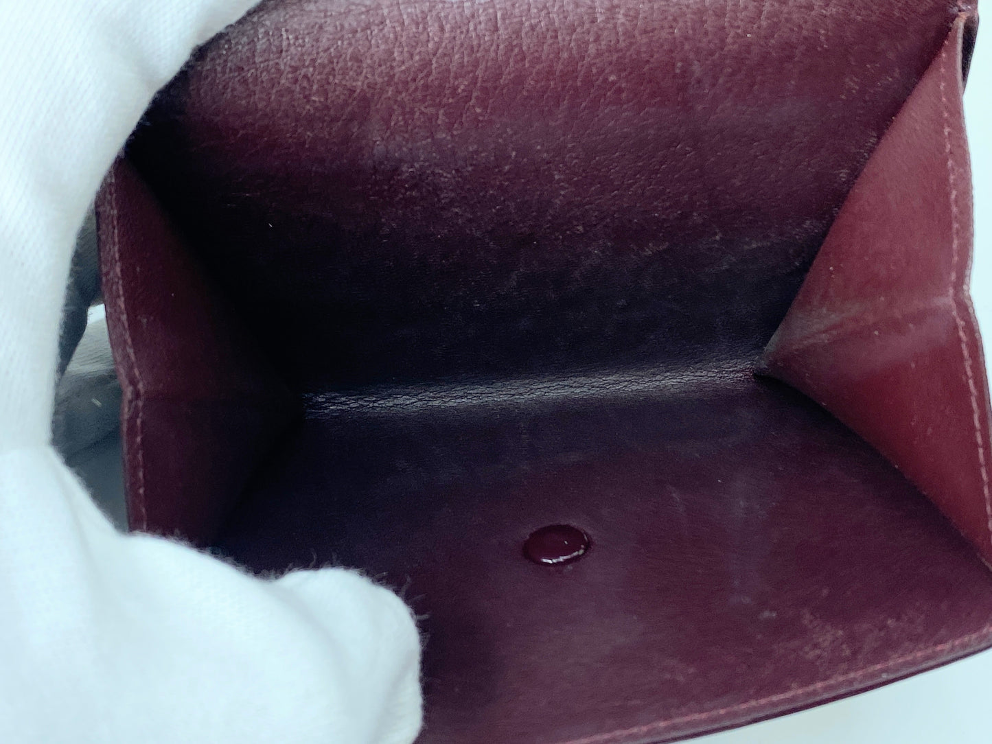 Cartier trifold wallet Mastrin Bordeaux Leather original box GS425