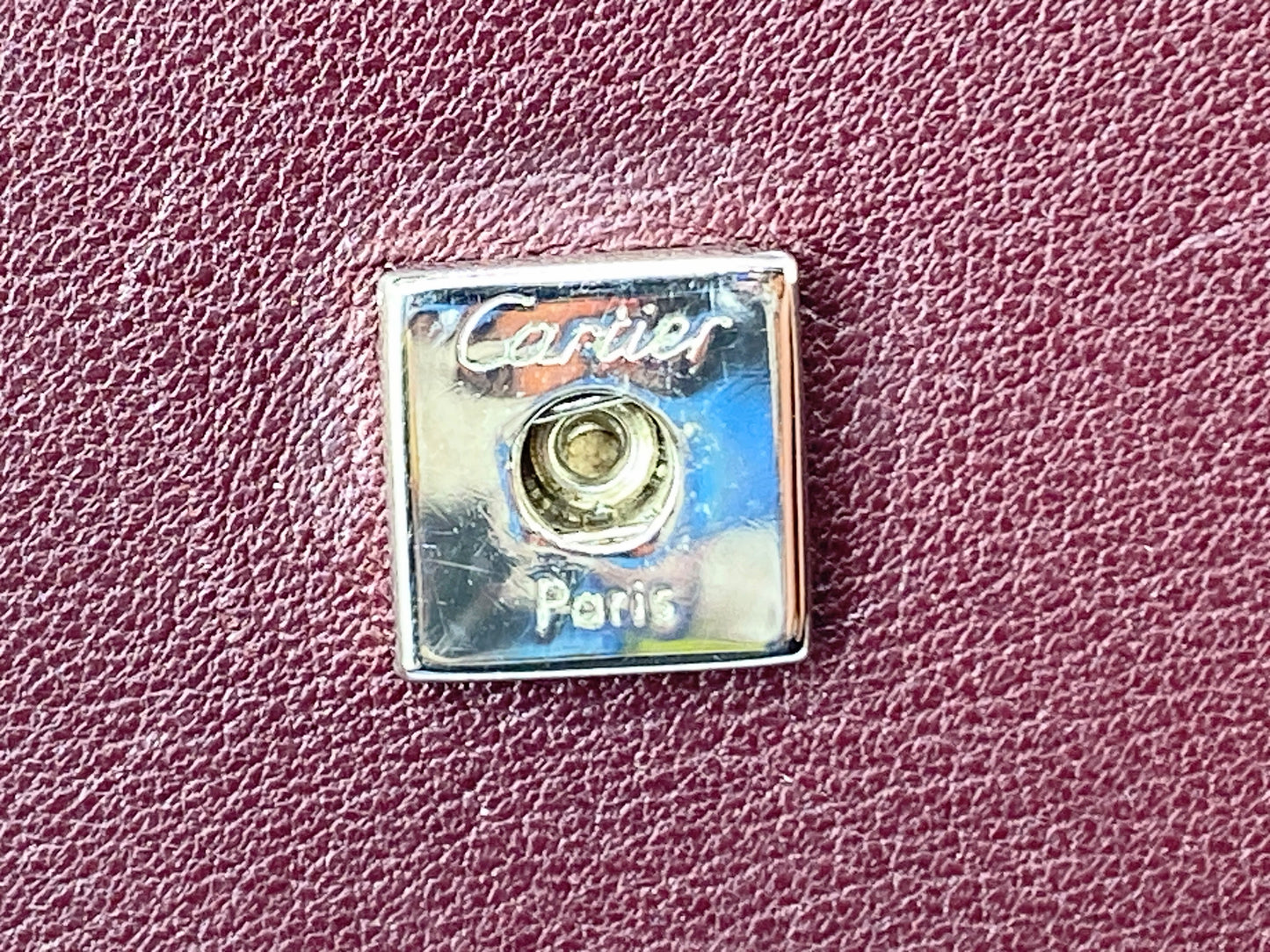 Cartier trifold wallet Mastrin Bordeaux Leather original box GS425