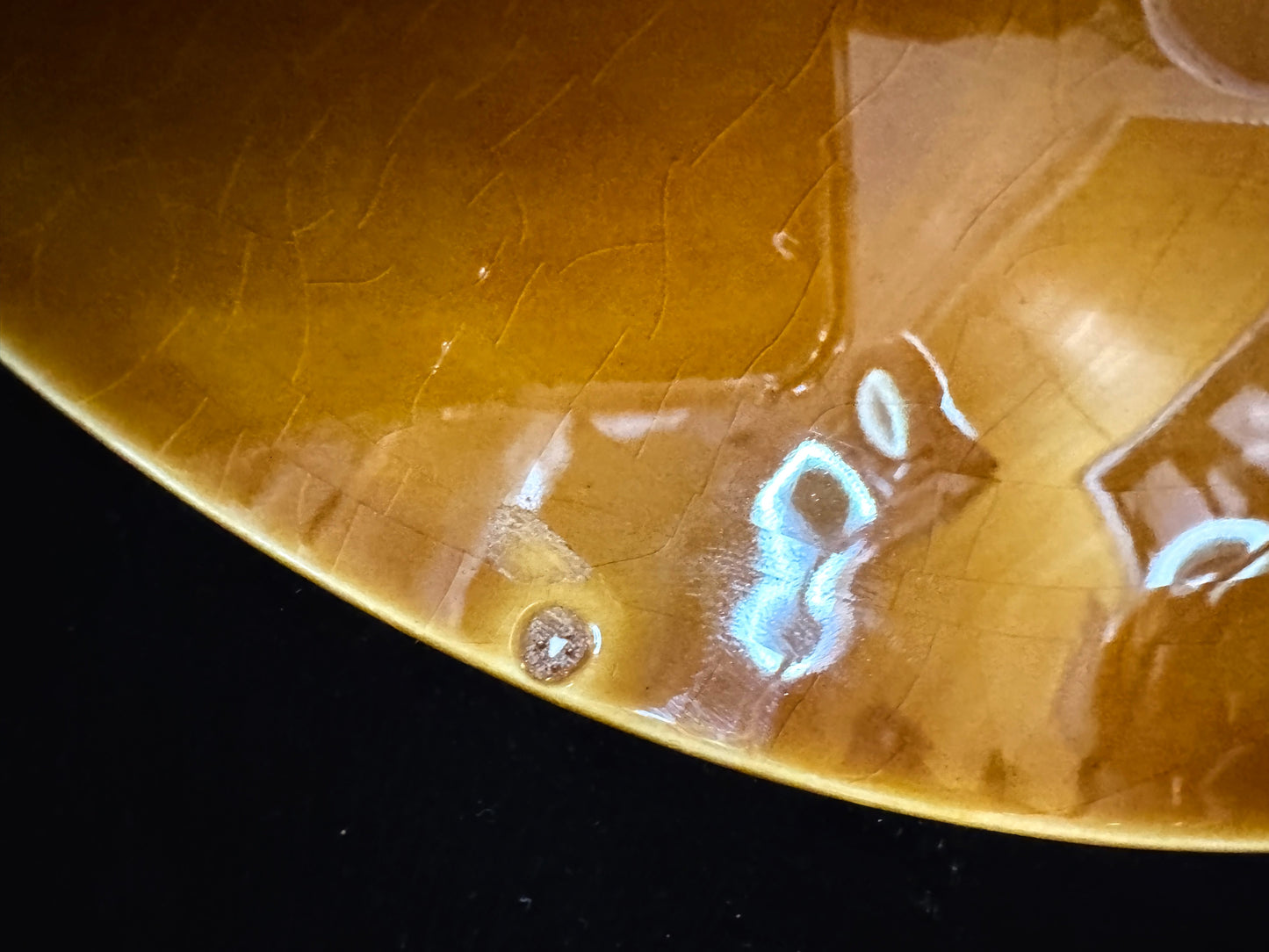 Antique French Majolica Tortoiseshell Six-Well Oyster Plate F.F. Nimy A1089