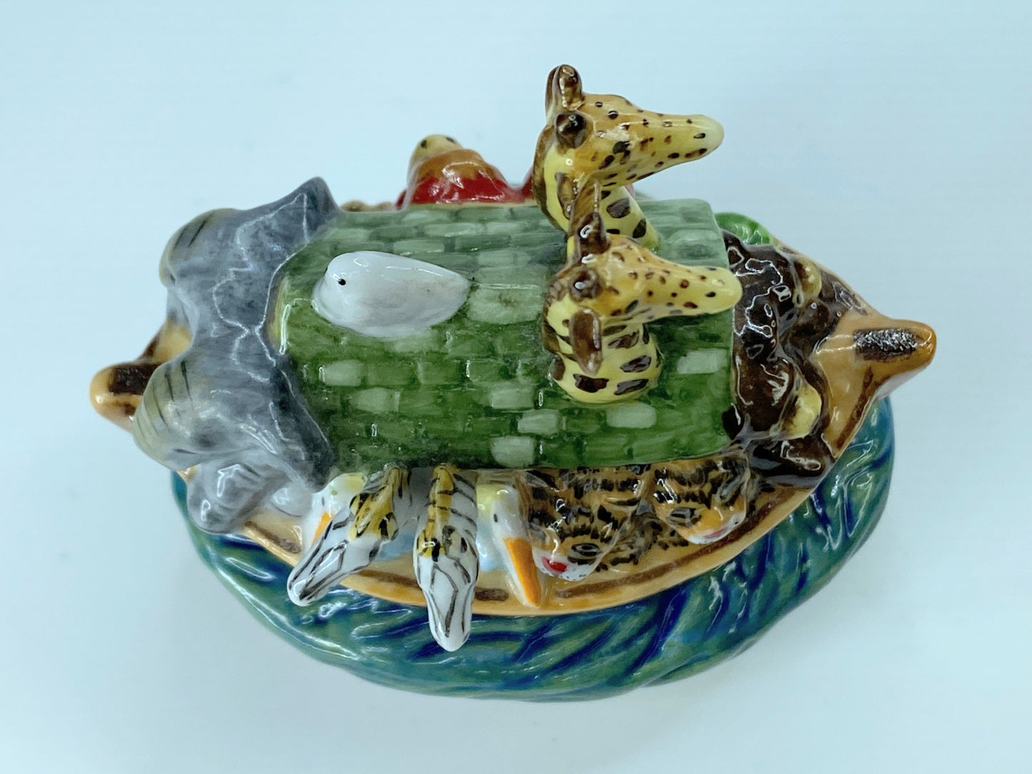 Halcyon Day Noah's Ark Bonbonniere trinket box A172