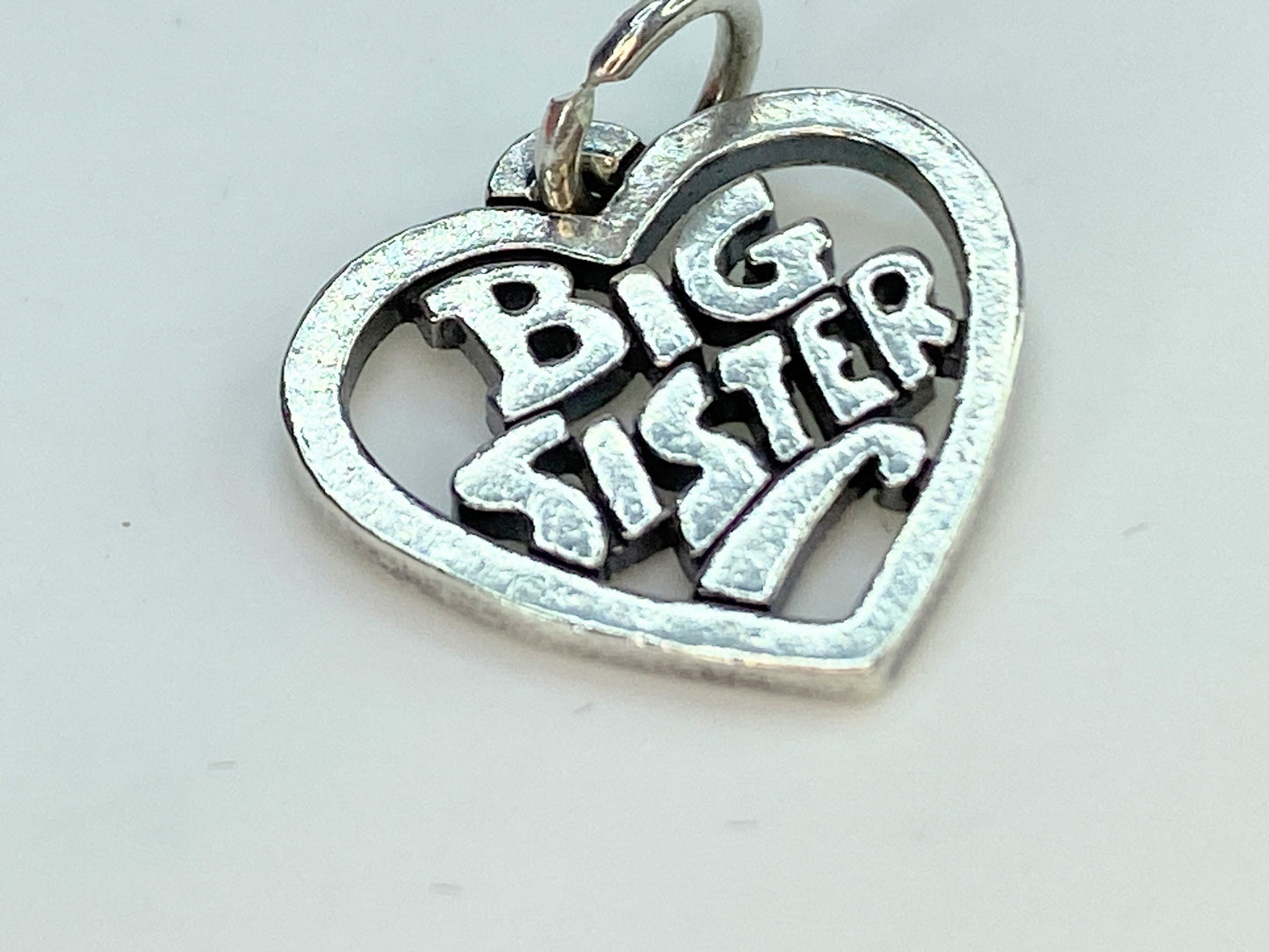 James Avery Sterling silver Big Sister Heart Charm 1.7g JR9805