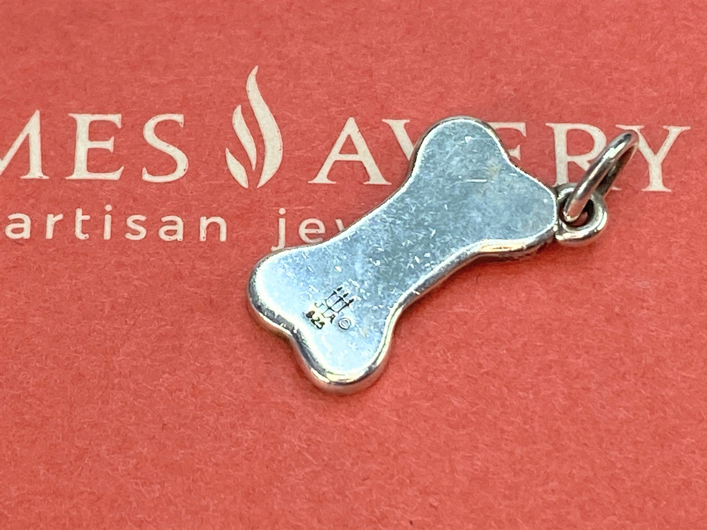 James Avery sterling silver 925 engravable Dog Bone charm 20.5mm 2.8g JR9807