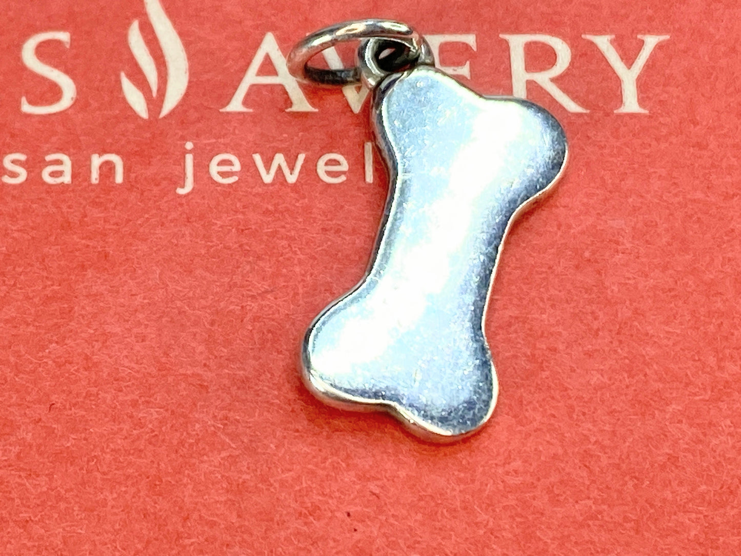 James Avery sterling silver 925 engravable Dog Bone charm 20.5mm 2.8g JR9807