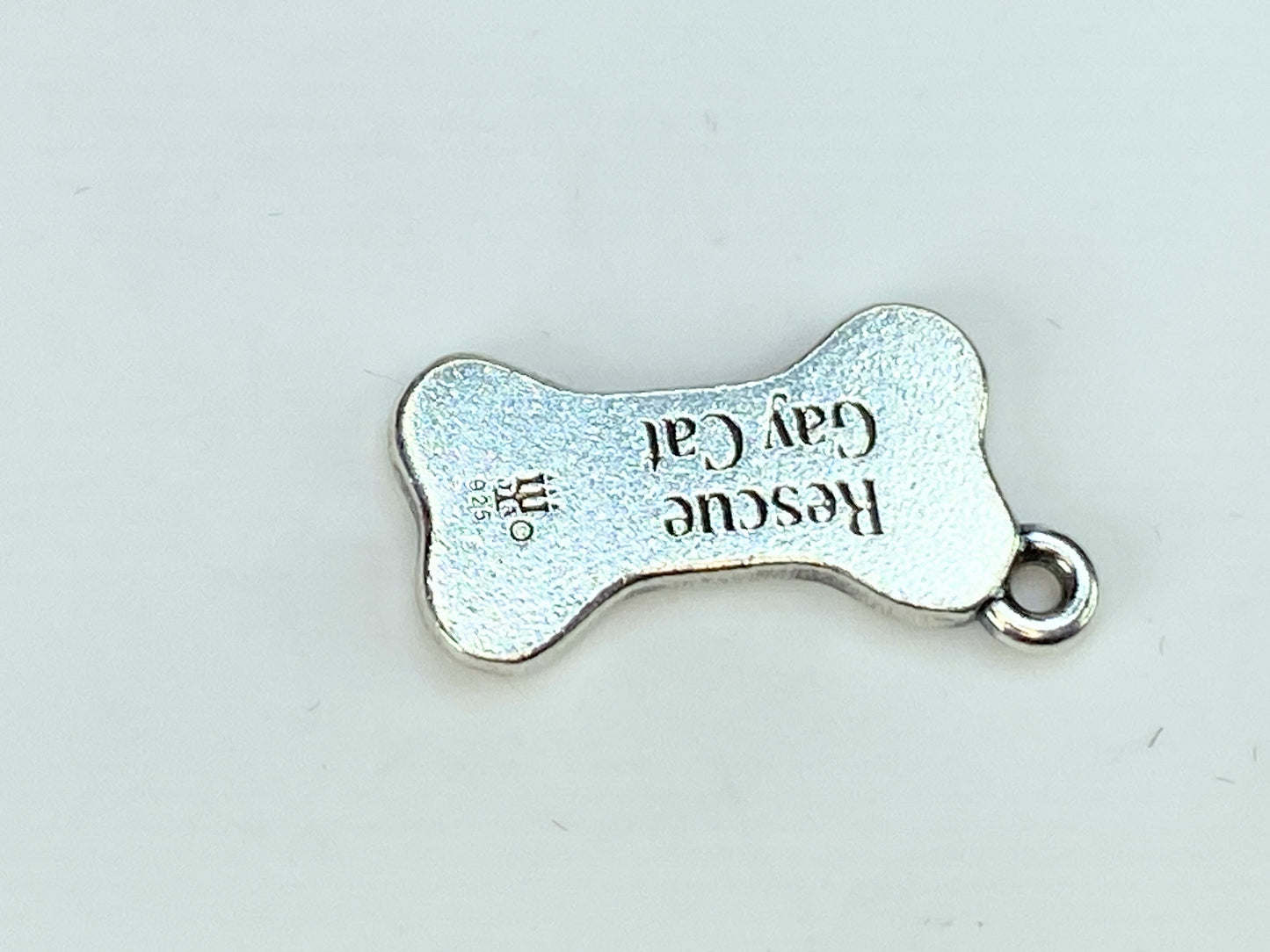 James Avery sterling silver "Hank" Dog Bone charm 20.5mm 2.8g JR9807