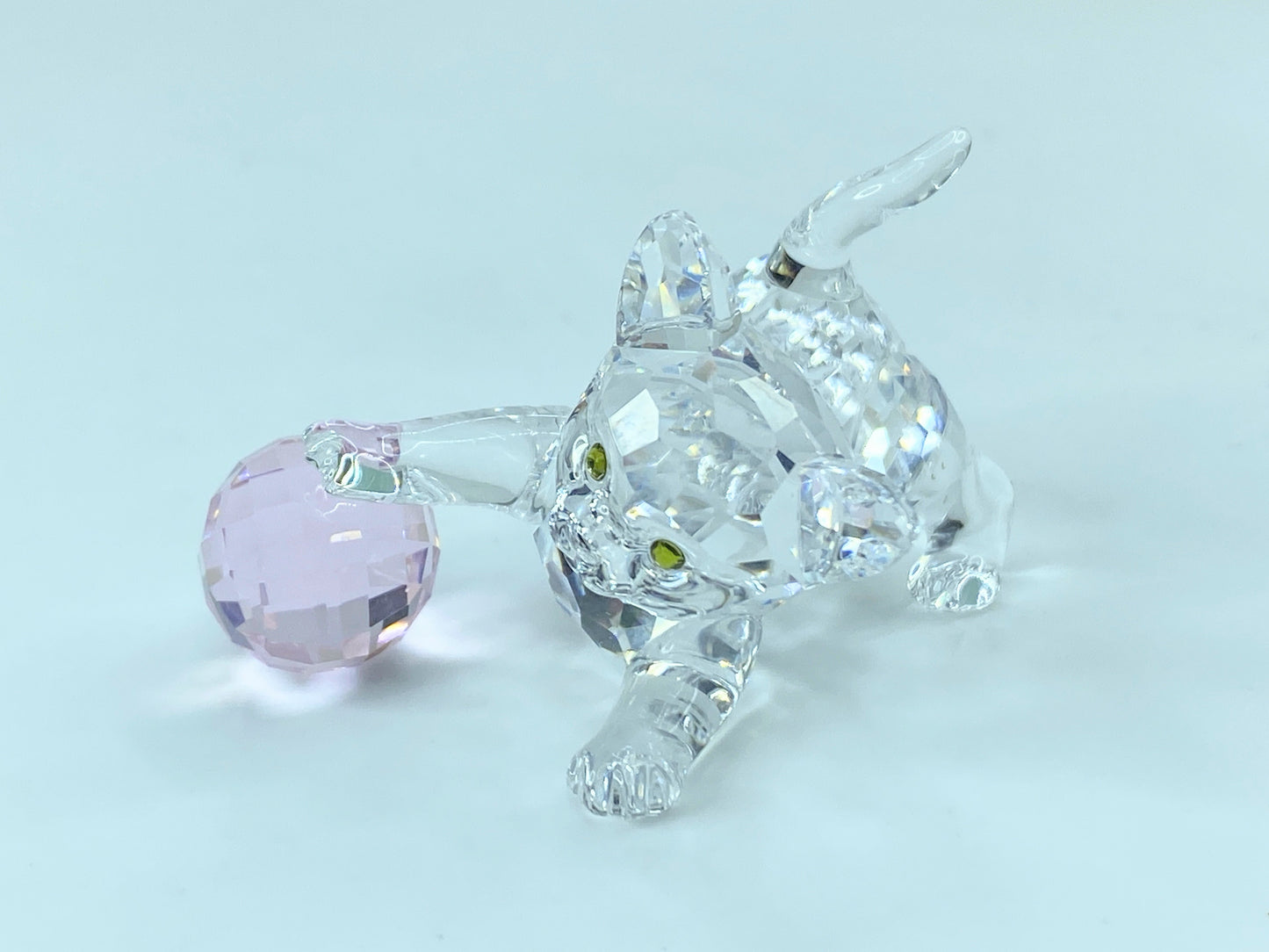Swarovski Crystal: 631856 Kitten with Pink Ball COA display mirror SS51