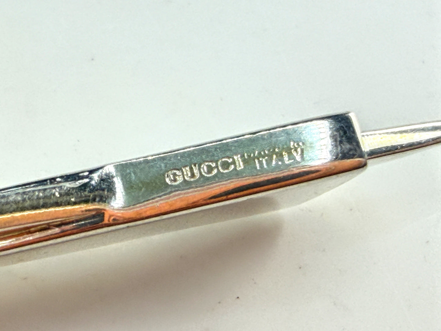 Vintage Gucci Sterling Silver ex-large Star of David Necklace 20" 2"x27mm JR1620