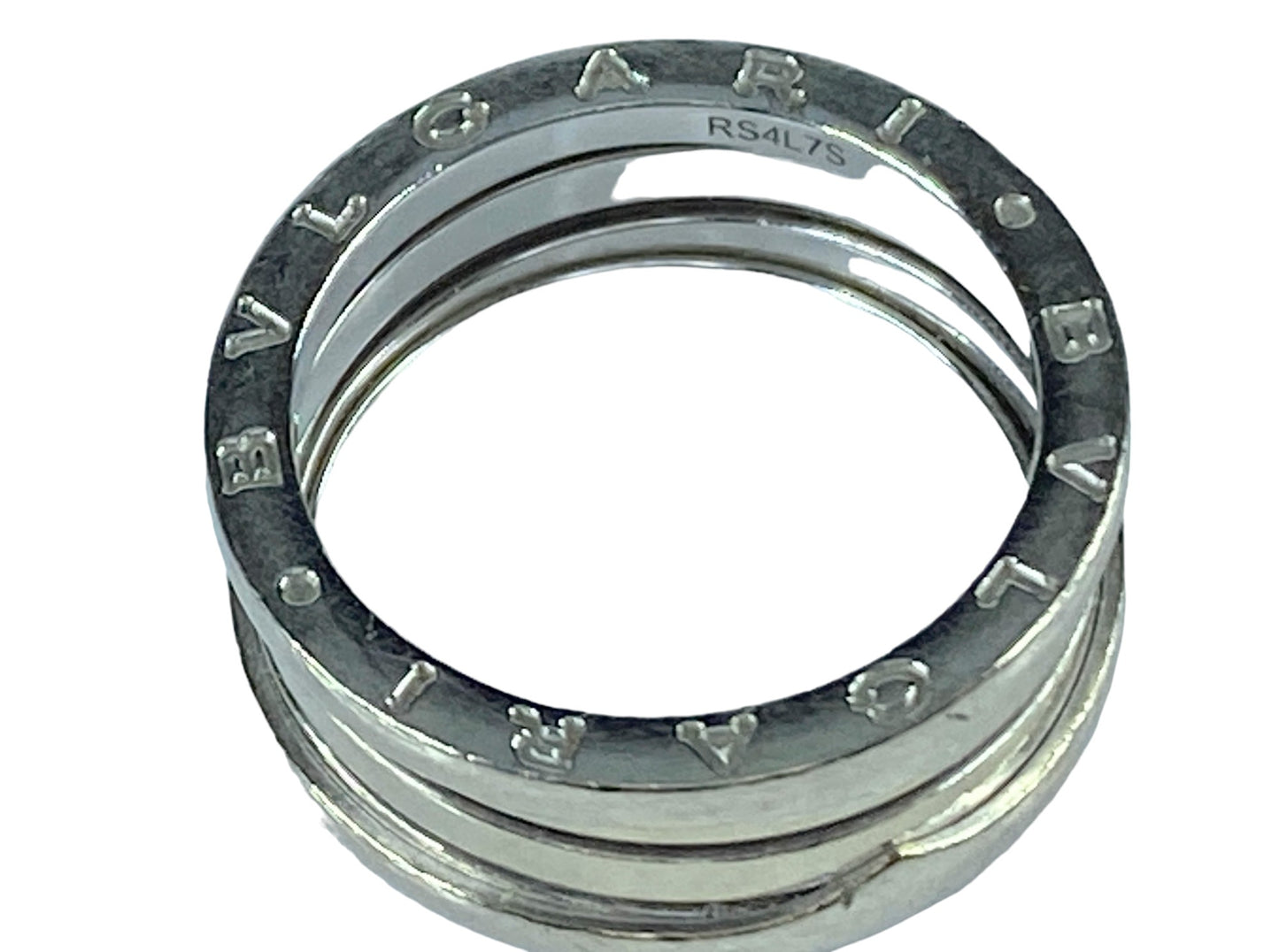 Bvlgari B.zero1 three-band ring in 18 kt white gold