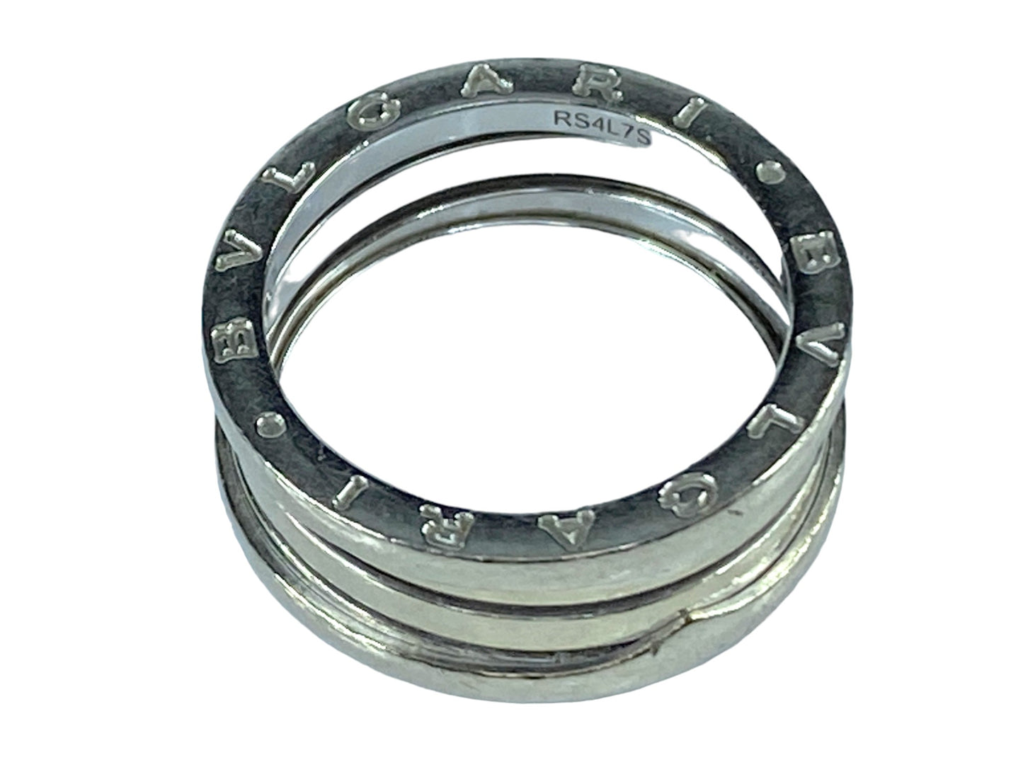 Bvlgari B.zero1 three-band ring in 18 kt white gold
