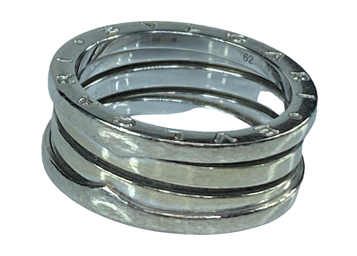 Bvlgari B.zero1 three-band ring in 18 kt white gold