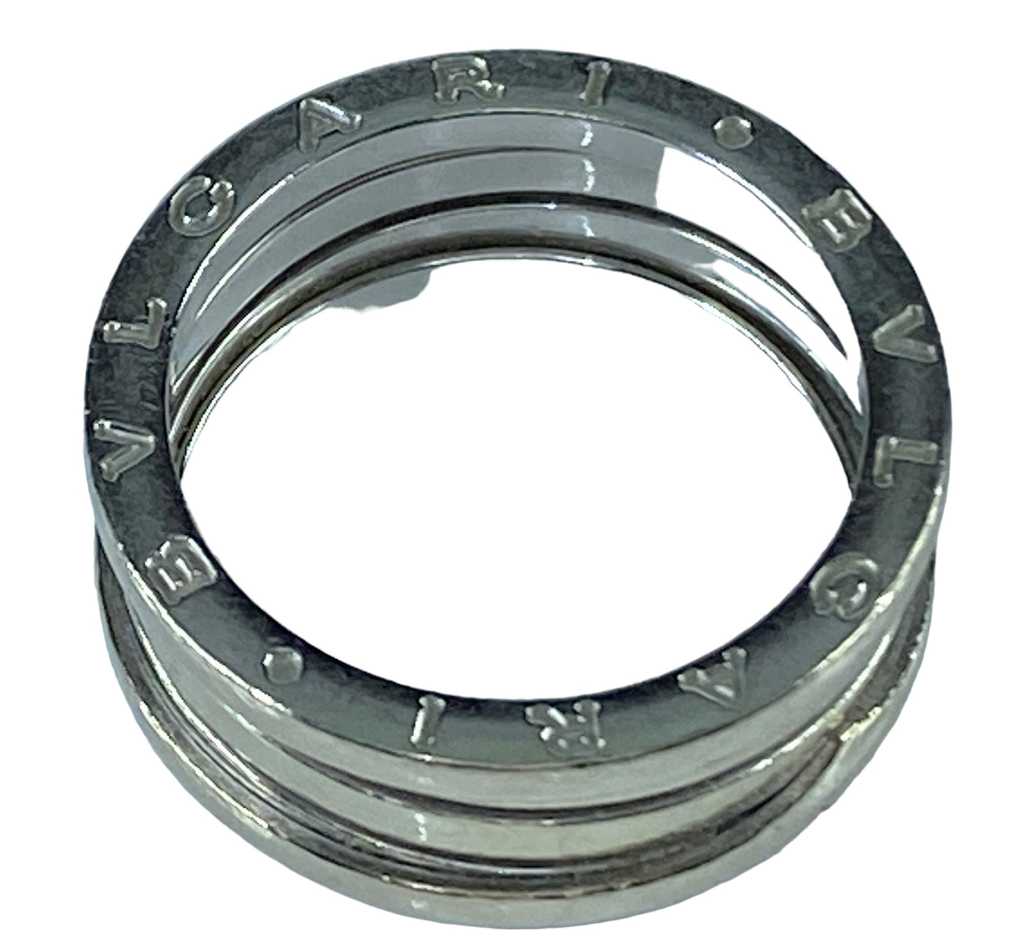 Bvlgari B.zero1 three-band ring in 18 kt white gold