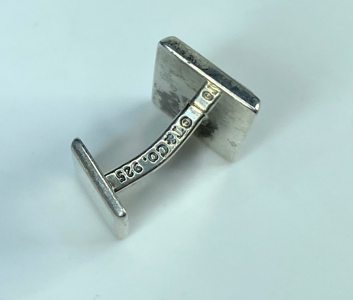 Tiffany & Co. Letter Envelope Cufflinks 727 Fifth Avenue Silver w/Box 12g JR547