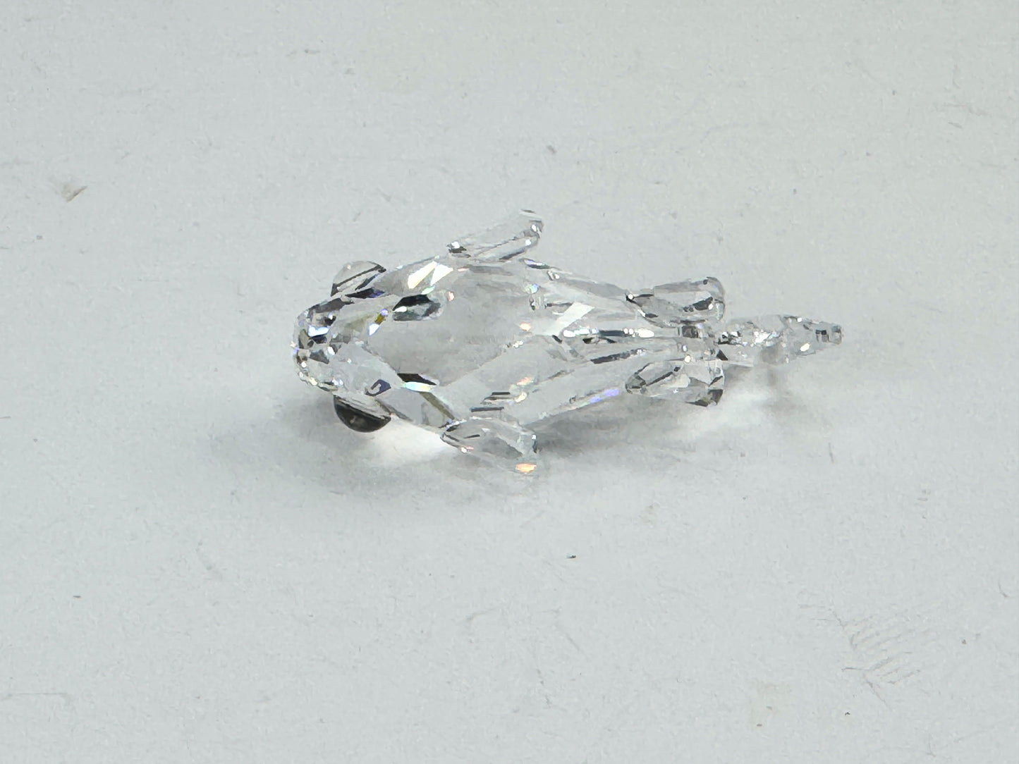 Swarovski crystal figurine, mini Goldfish, mint, COA display mirror S214