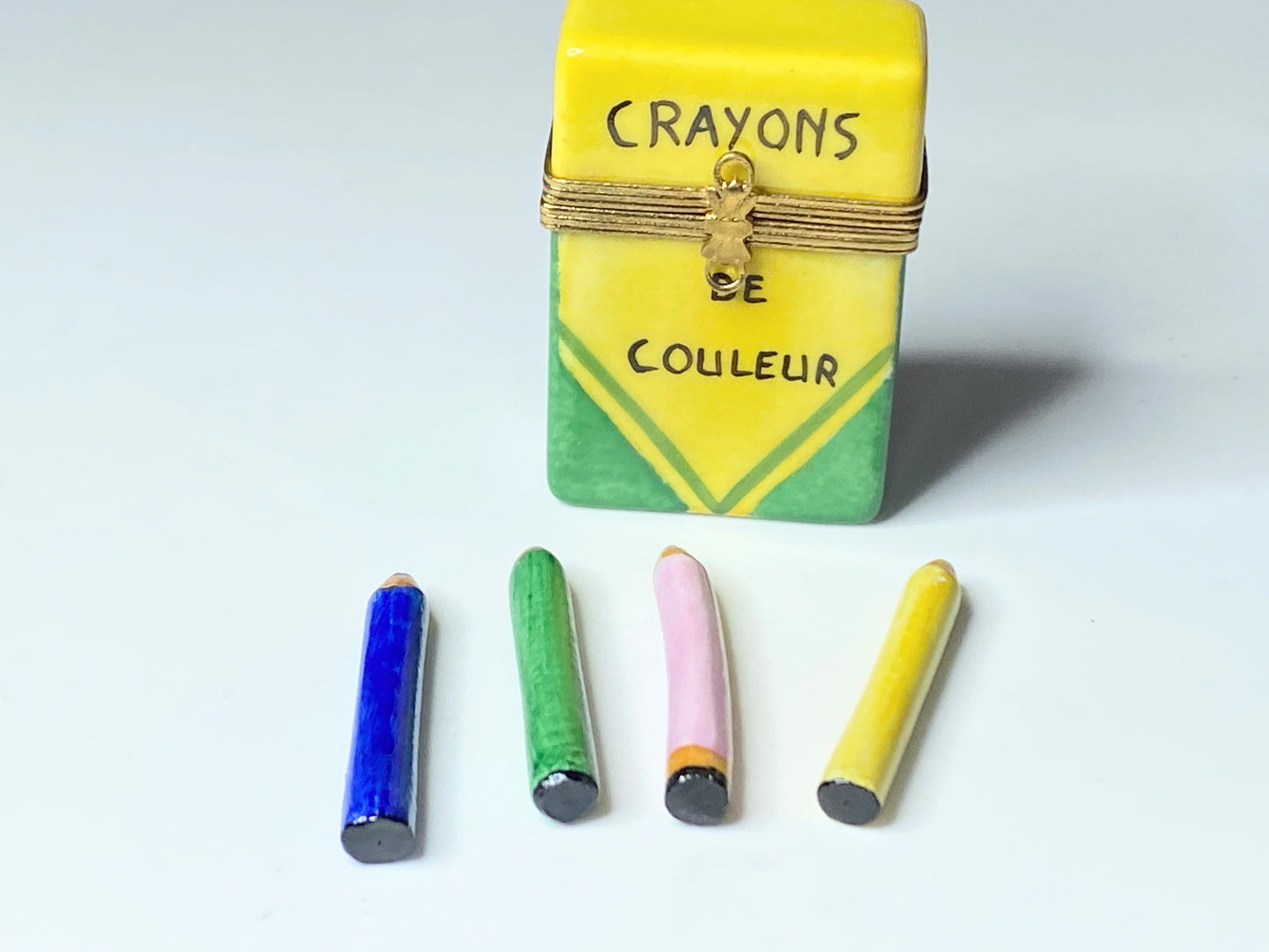 Limoges Crayon box with crayon Designed Exclusively for Rochard by G.Grant A288