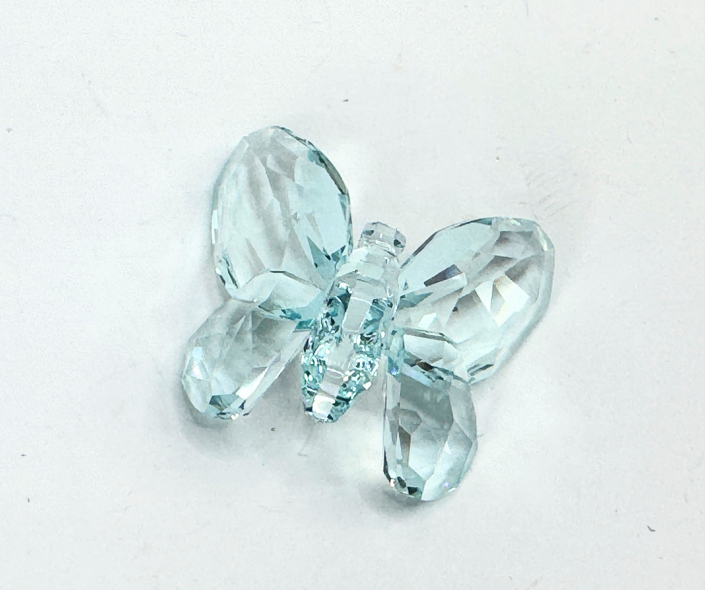Swarovski Light Blue Butterfly Crystal Mint, COA display mirror S227