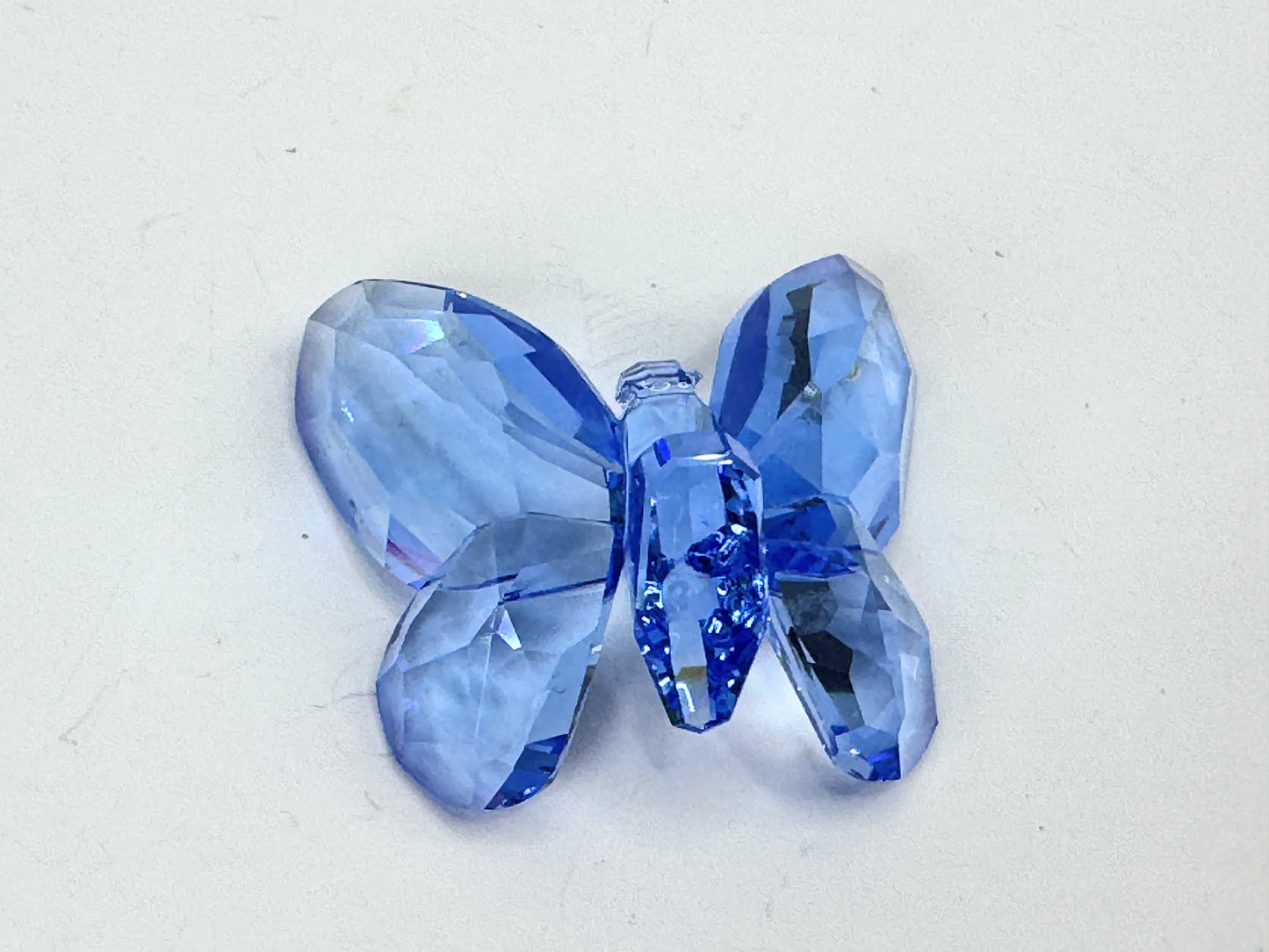Swarovski Light Sapphire Butterfly Crystal Mint, COA display mirror S228