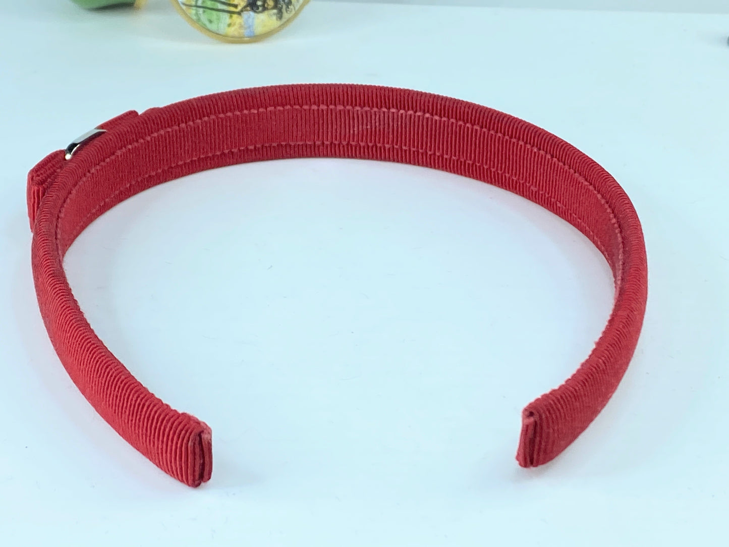 Salvatore Ferragamo Red Vara Bow Headband GS142