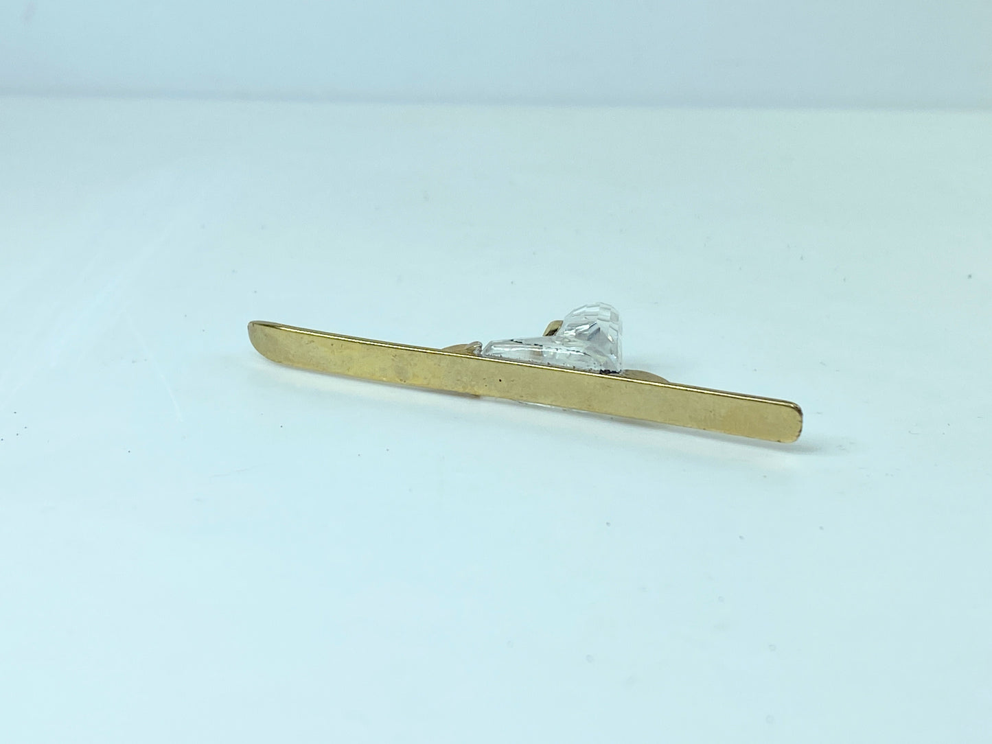 Swarovski Figurine Crystal Memories Ski Gold 174209 S244
