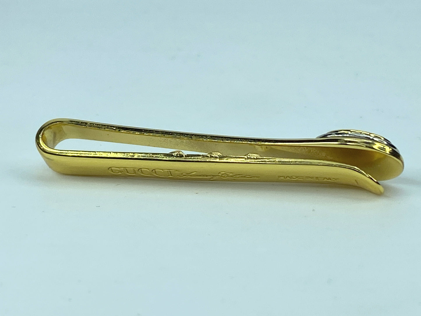 Gemelli Gucci Interlocking GG Logo 3D Cravatta Clip Tie Bar Multicolore GS543