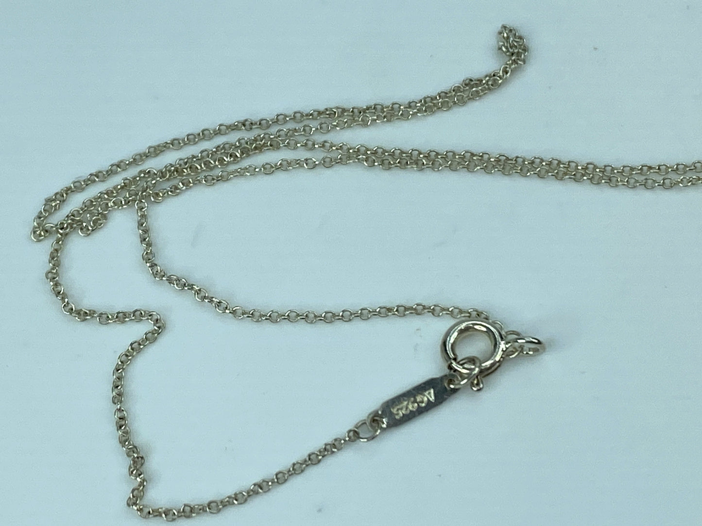 Tiffany & Co. sterling silver Ruby Puffy Heart Love Key pendant necklace JR577