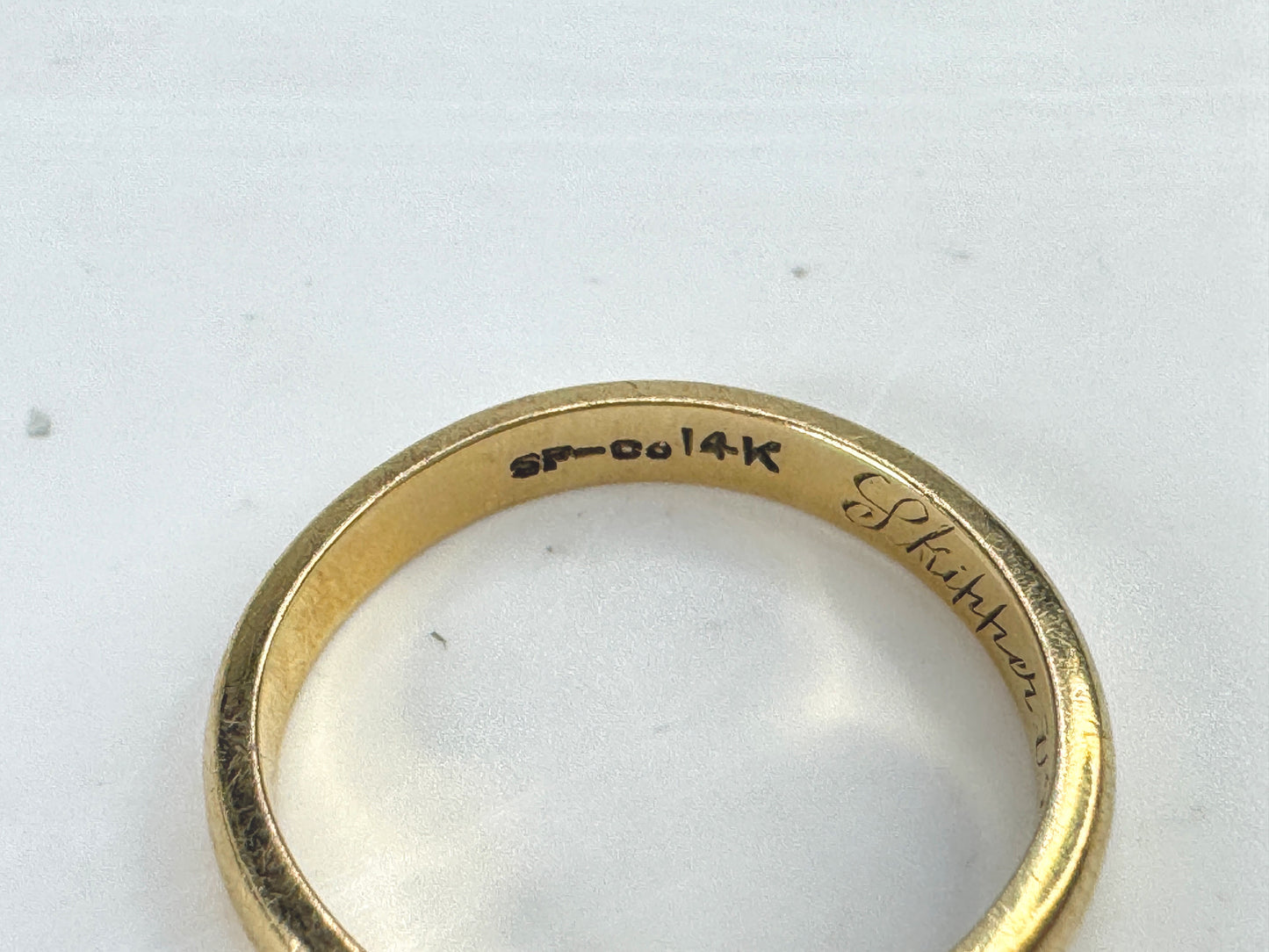 Vintage 14K yellow gold 3.0mm wedding band size 6 ring 2.7g JR1872