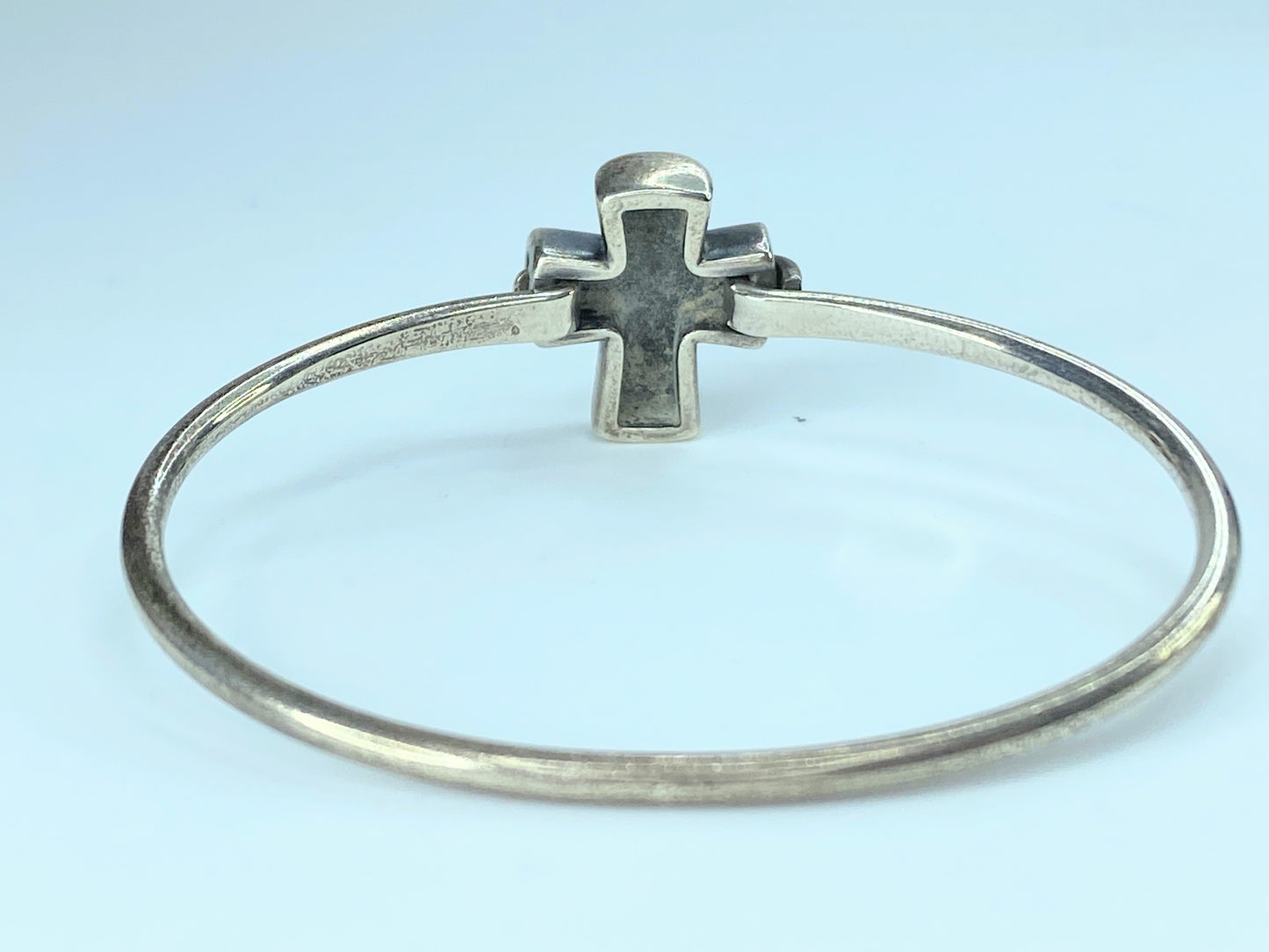 James Avery Retired Sterling Silver St Teresa Cross Hook On Bracelet