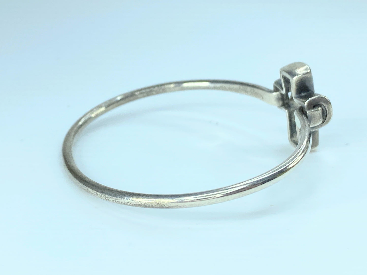 James Avery Retired Sterling Silver St Teresa Cross Hook On Bracelet