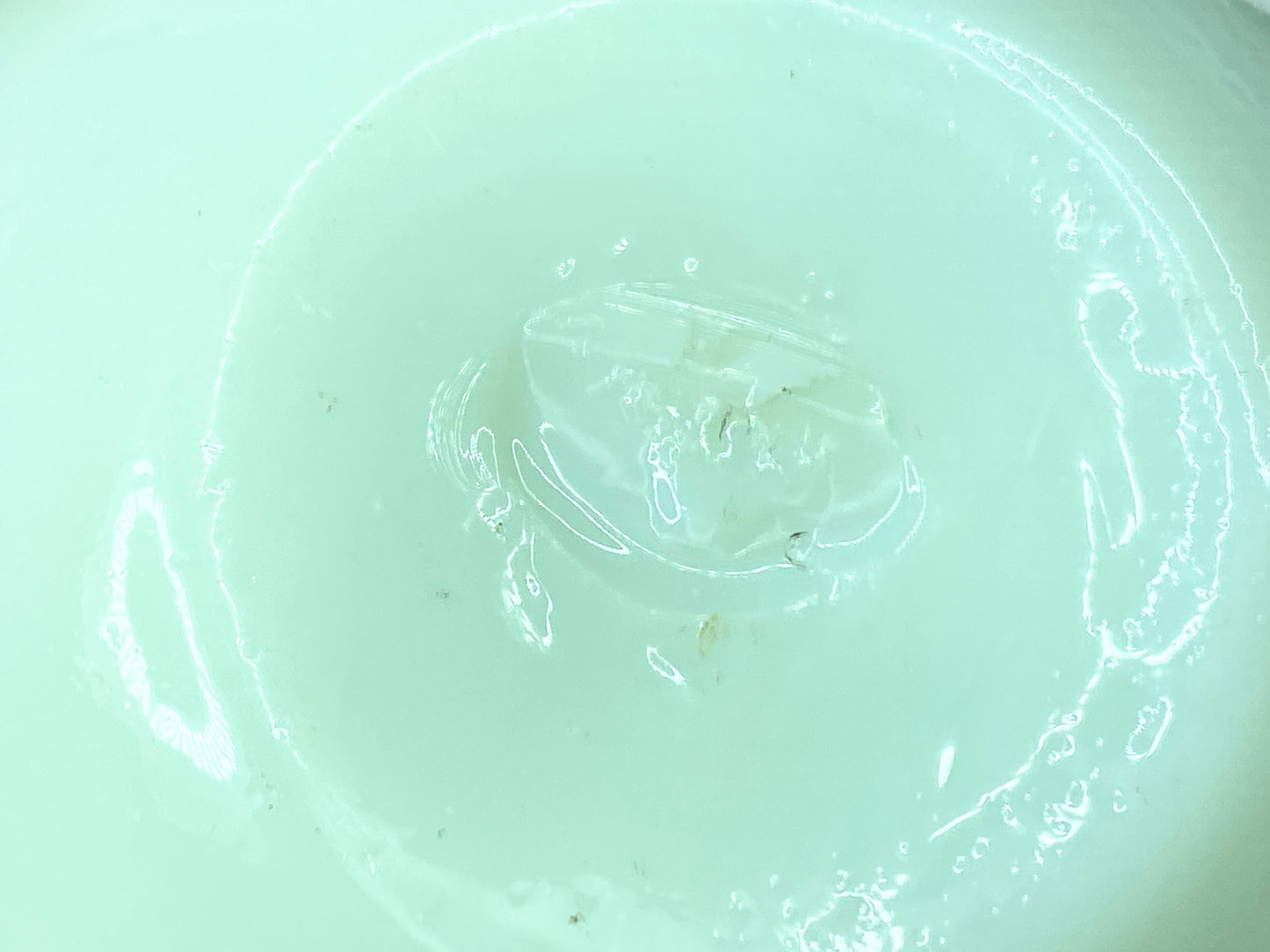 Uranium Harrach Mat-Su-Noke Rose Bowl Bohemian Art Glass Aesthetic Period UV.