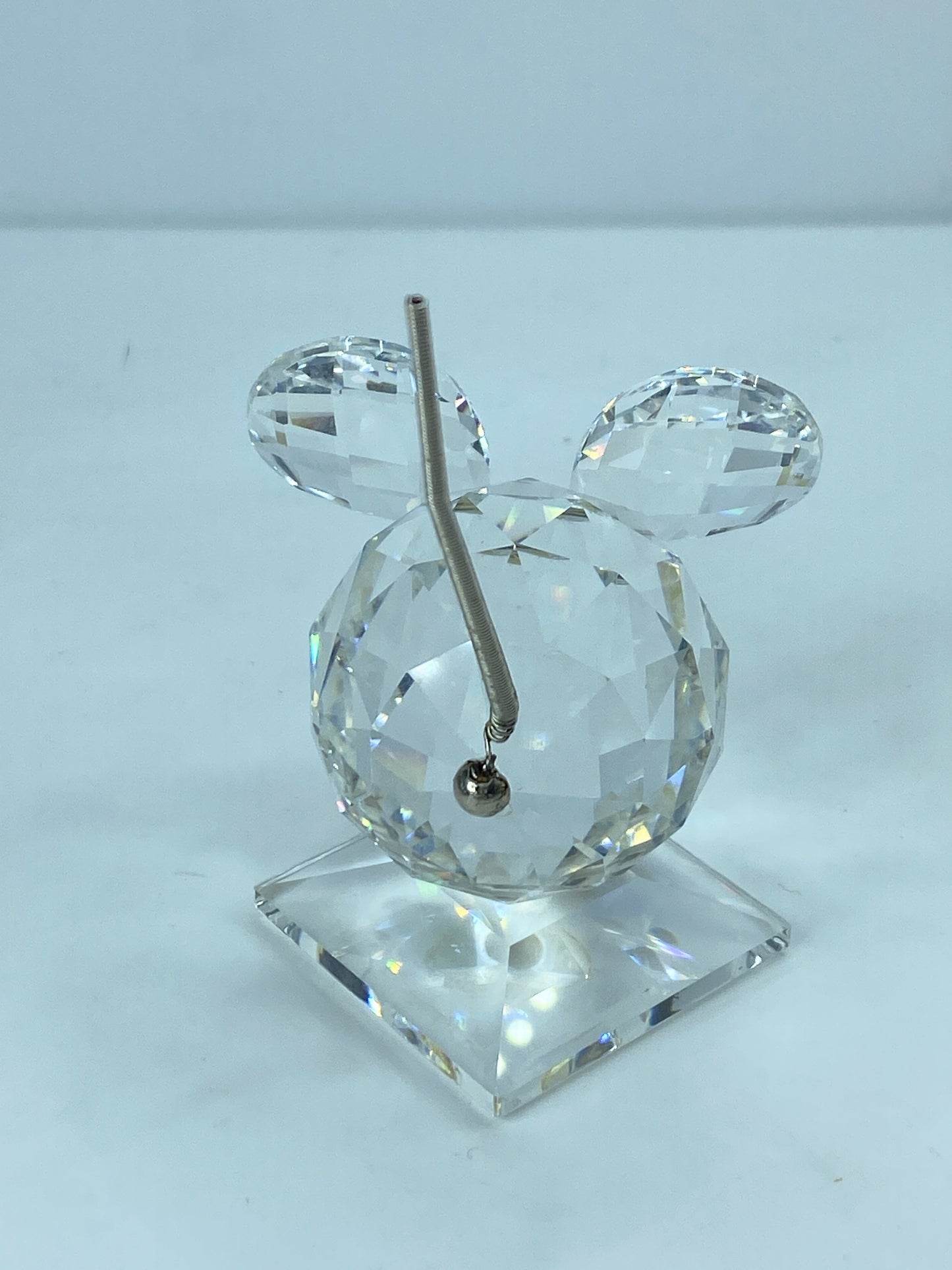 Swarovski Crystal Animals large mouse metal whiskers & tail 2.5" Mirror COA S87