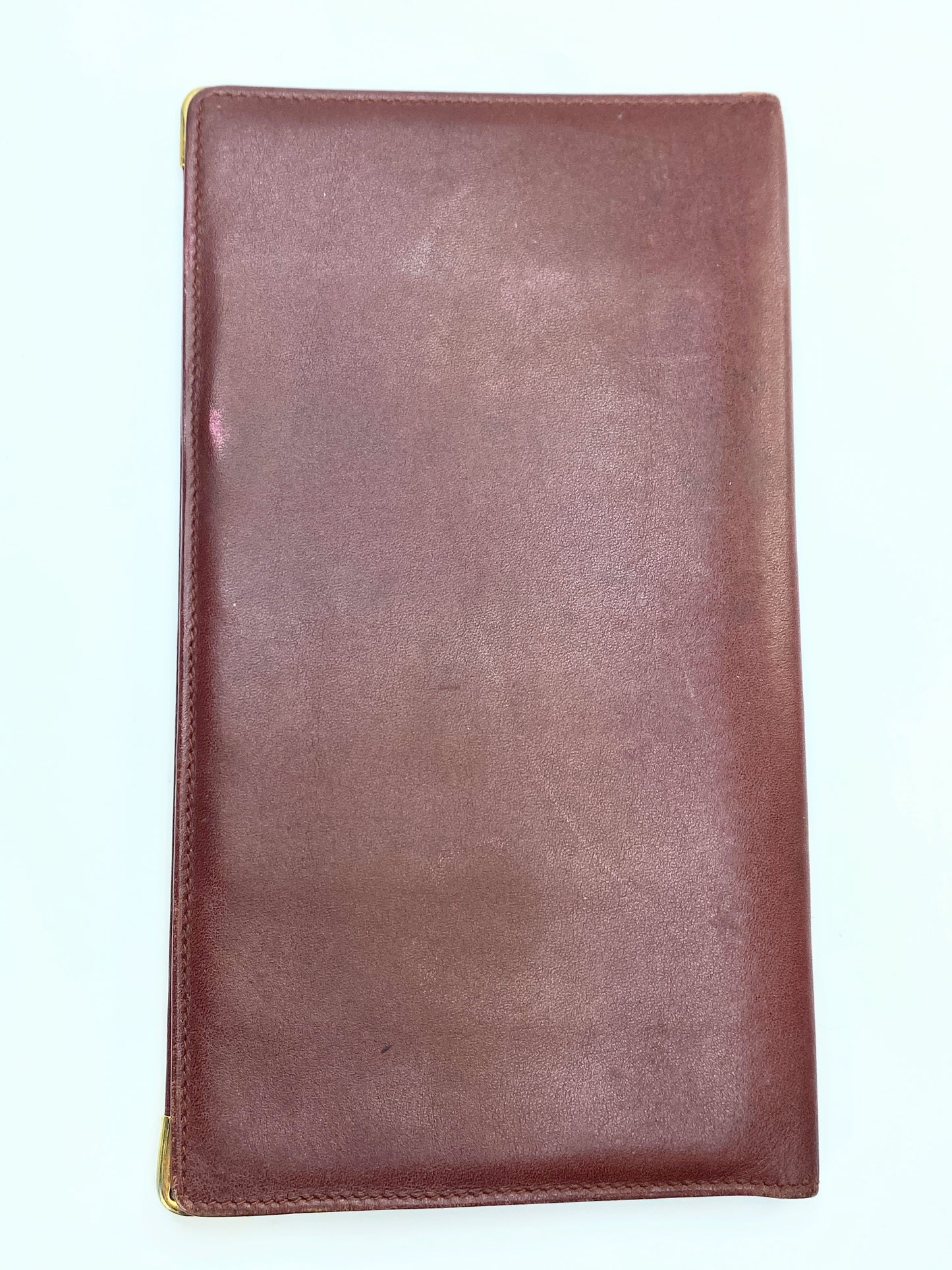 Cartier Red Breast Pocket Wallet with gold-tone hardware, trim leather 7.5" A239