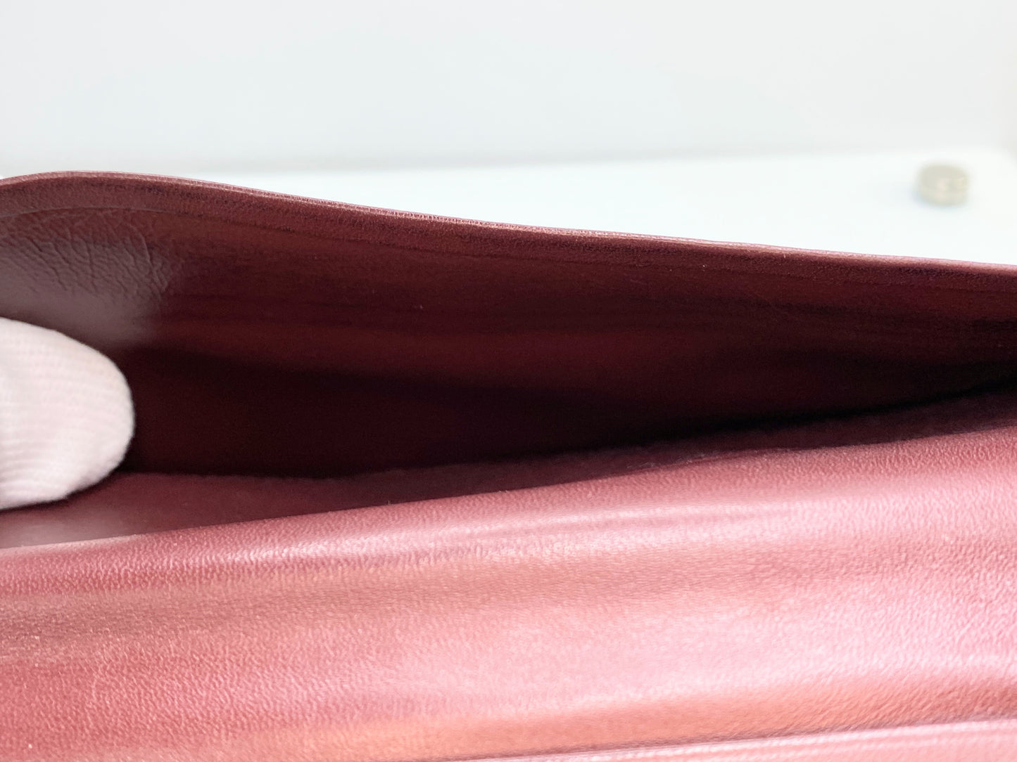 Cartier Authentic Must De Cartier Vintage bifold wallet Bordeaux Leather A242