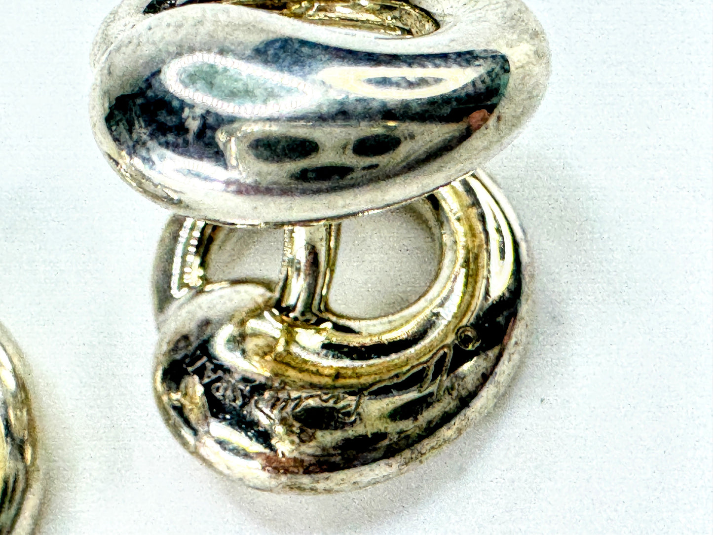 Vintage Tiffany & Co. Silver Peretti Eternal Circle Cufflinks 11.3g SS463