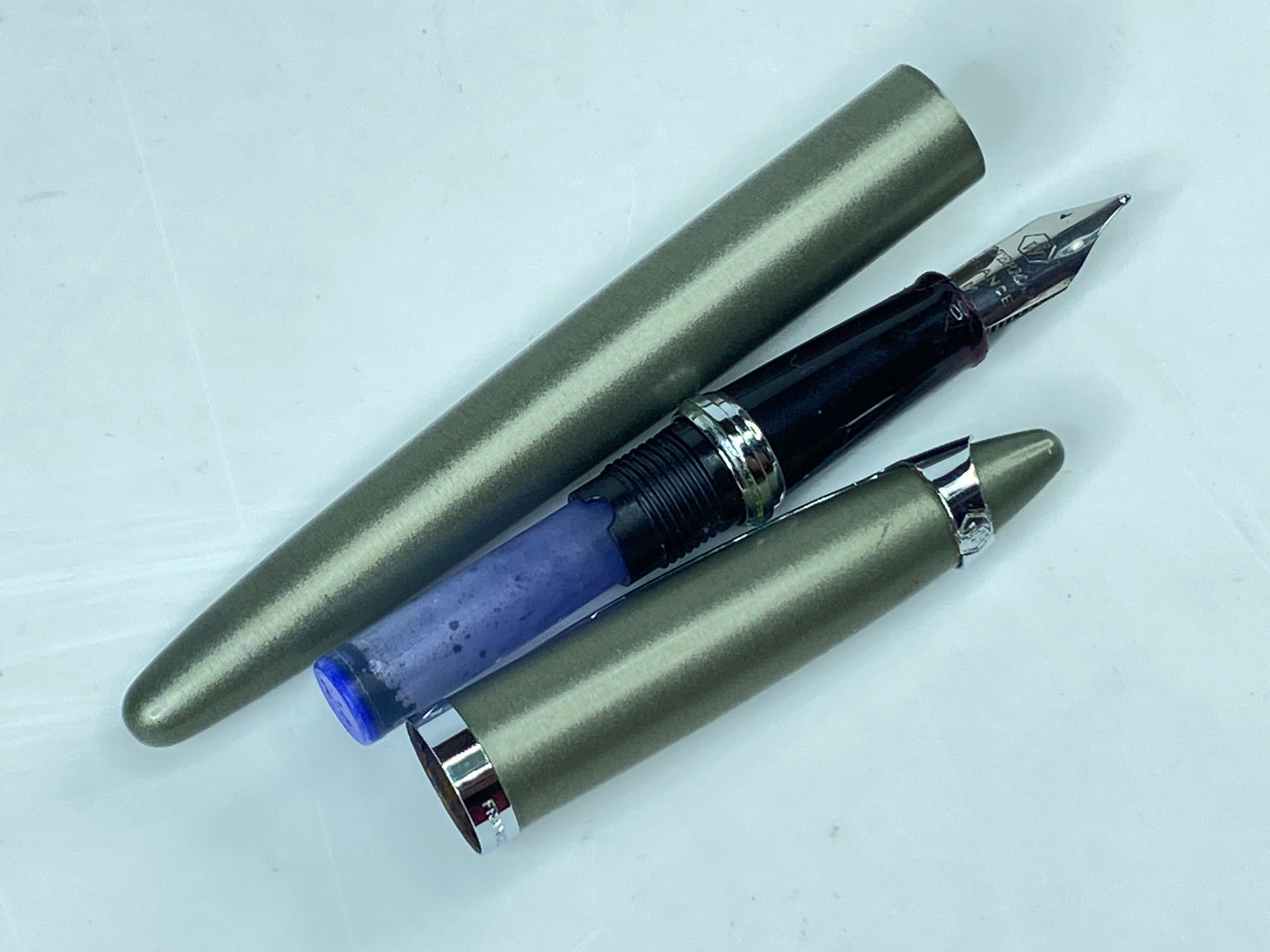 Waterman ICI ET LA Silver Mist CT Fountain Pen France Classic Slim SS151