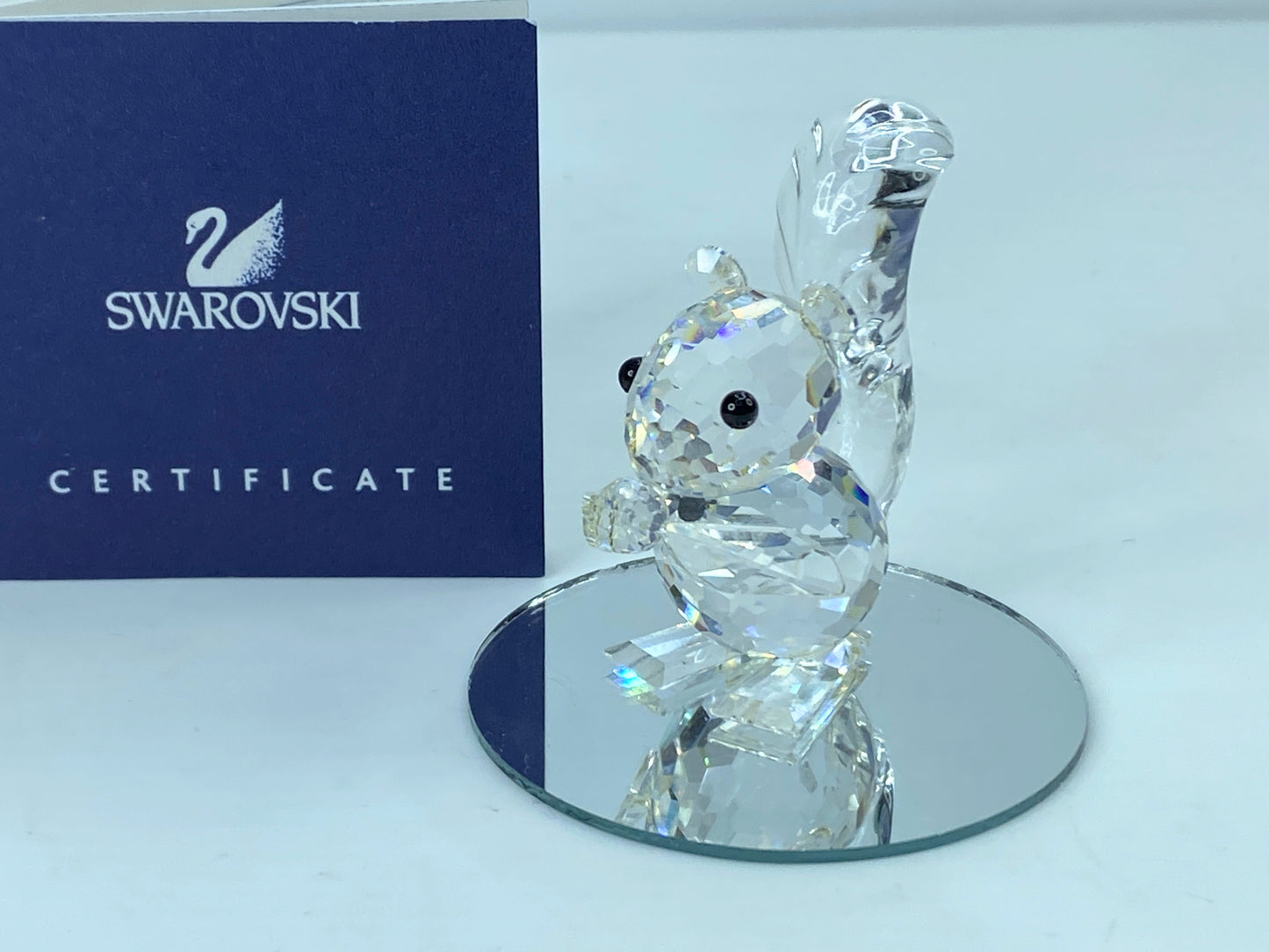 Retired Vintaged Swarovski Crystal Figurine Mint COA Mirror S99