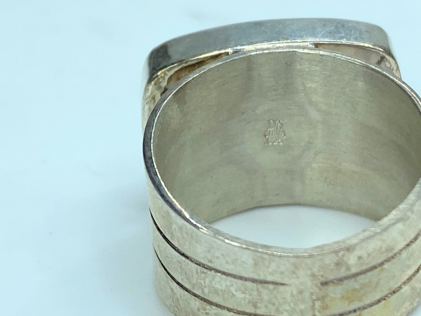 Jay King Sterling Silver Levanda Chalcedony ring s9.1g s6.75 JR74