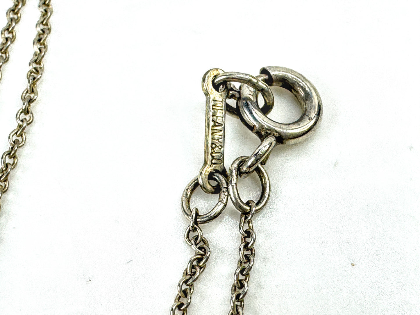 Vintage Tiffany & Co Paloma Picasso X Pendant Necklace Sterling Silver JR1883