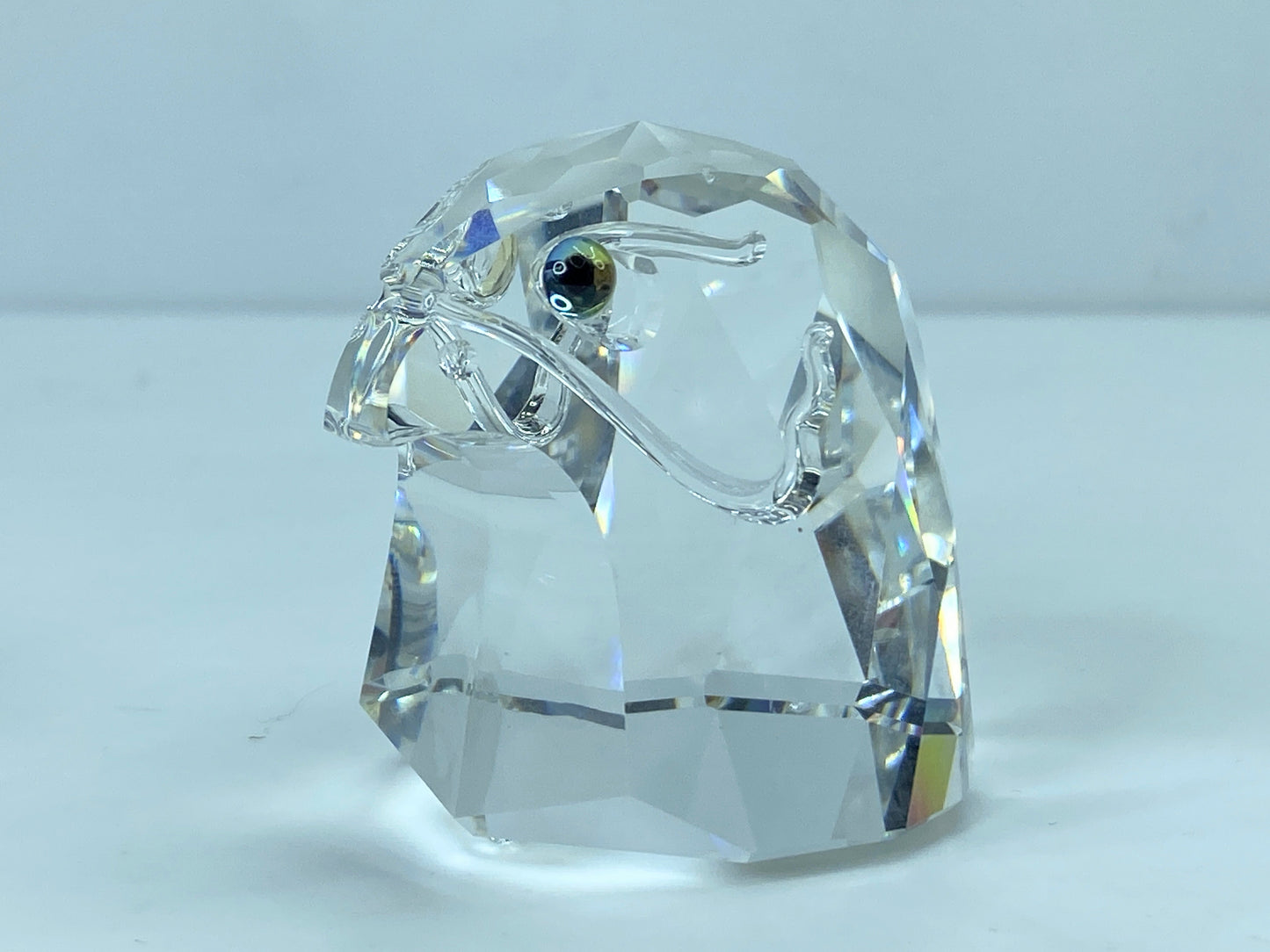 Swarovski Crystal Eagle Falcon Head- Endangered Series Mint COA Mirror S102