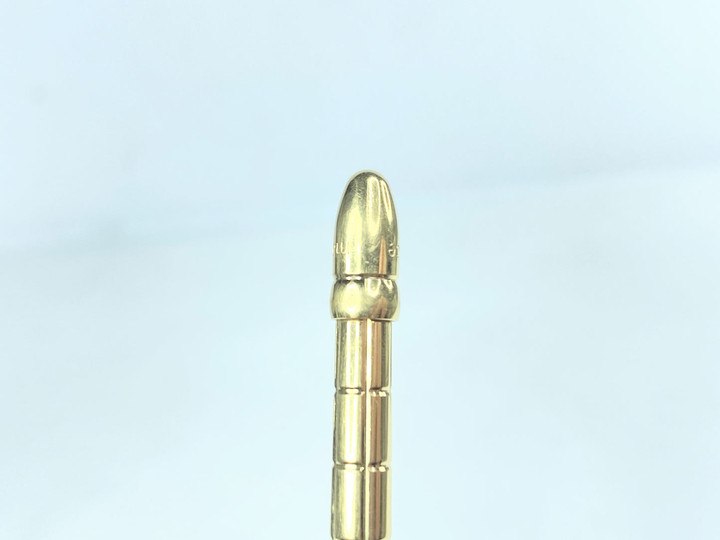 Louis Vuitton Stylo Agenda GM Gold-Tone Ballpoint Pen Vintage (blue ink) SS155