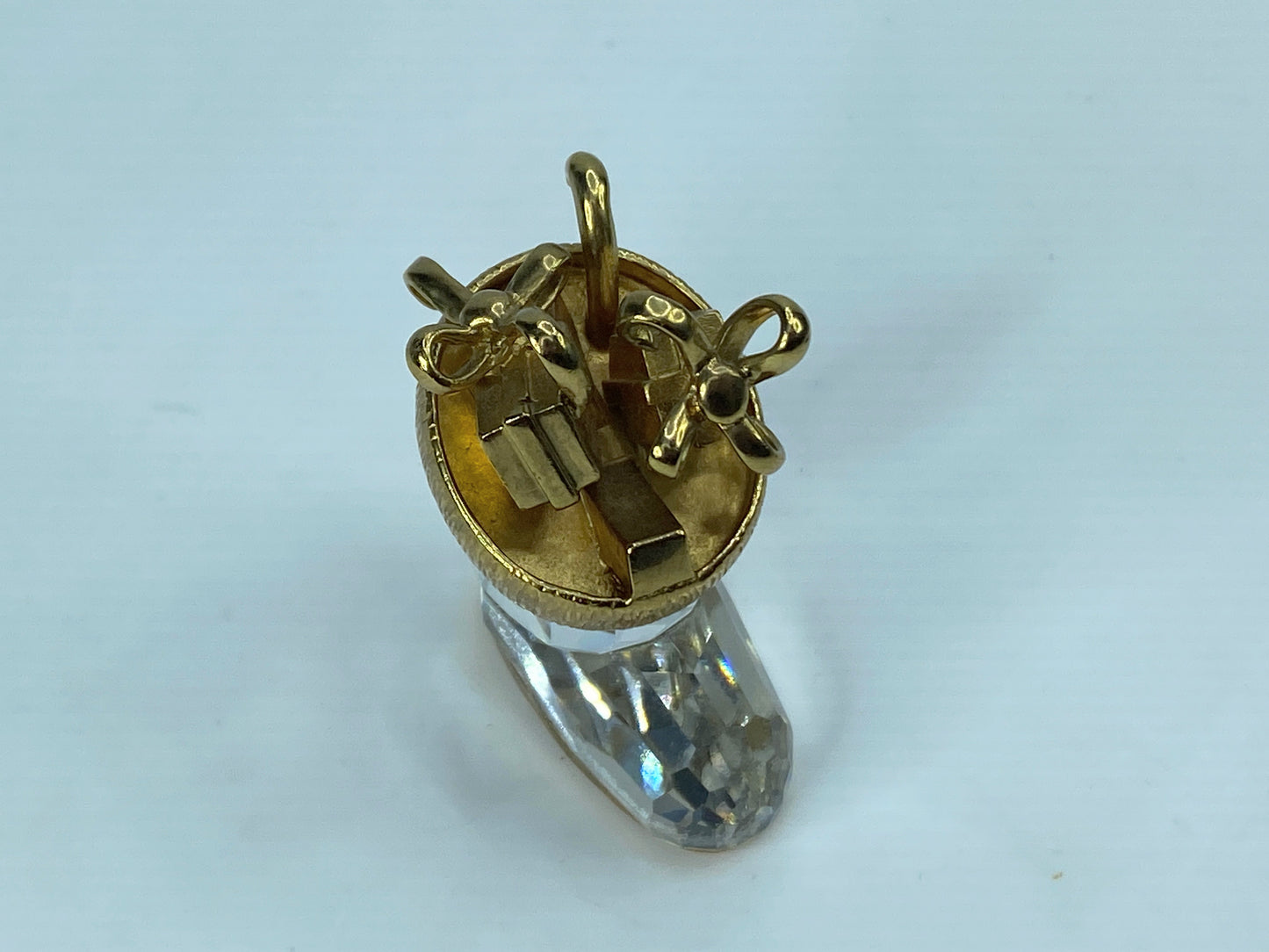 Swarovski Crystal Christmas Memories Christmas Boot Ornament Mirror COA S105