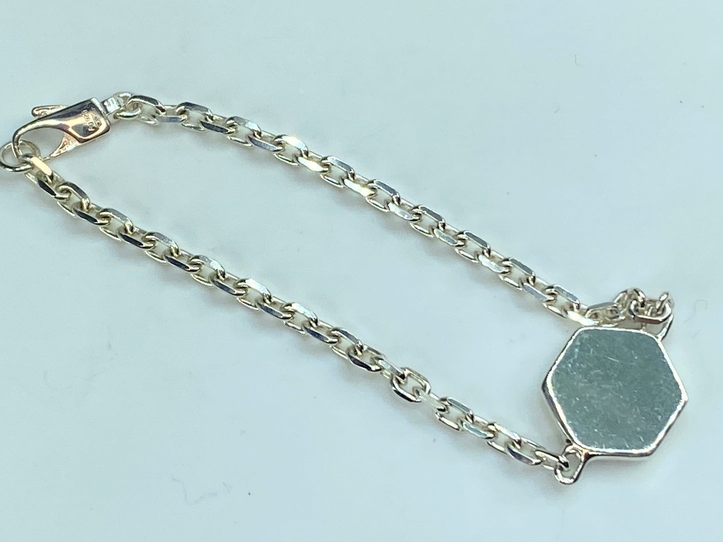 Gucci Women's Trademark Charm Bracelet in Sterling Silver w/bag 6.5" 9.4g JR80