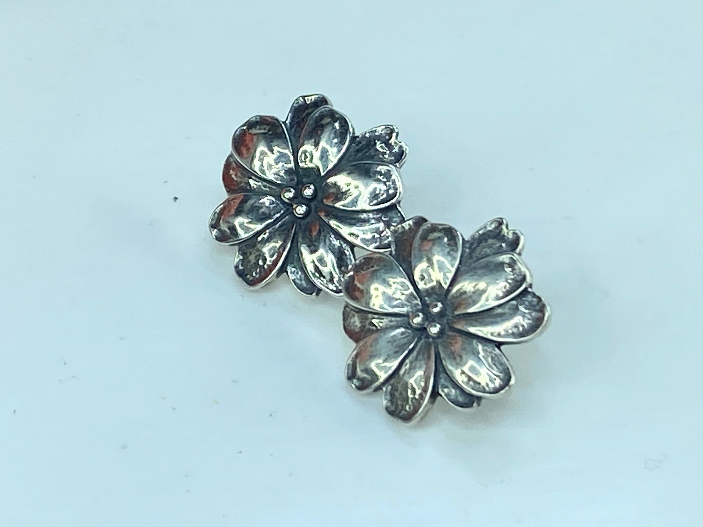 James Avery Retired Flower Earrings Post Omega Backs Classic Subtle Look JR589