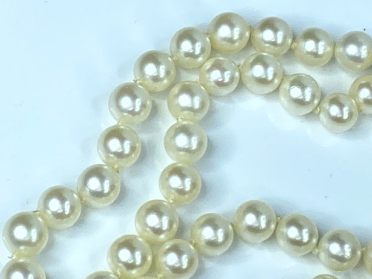Opera Length 6.3mm Cultured Pearl high luster necklace 27" 36.8gm JR7970