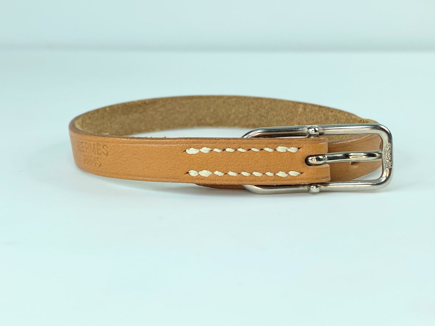 Hermès Vintage Leather Single Wrap Bracelet 9.0" GS271