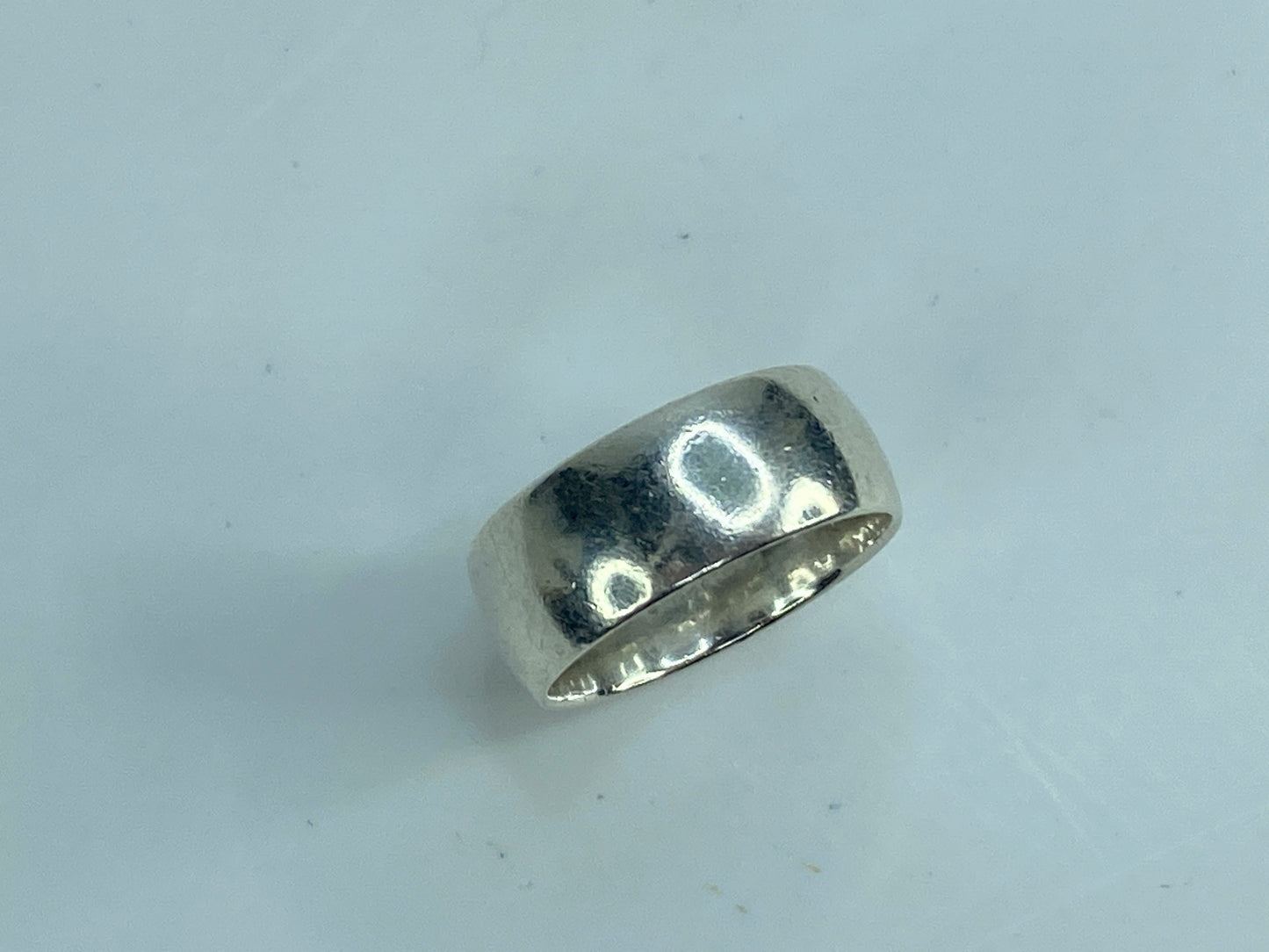 James Avery 8.6mm Sterling Silver wide wedding half circle Wedding band JR603