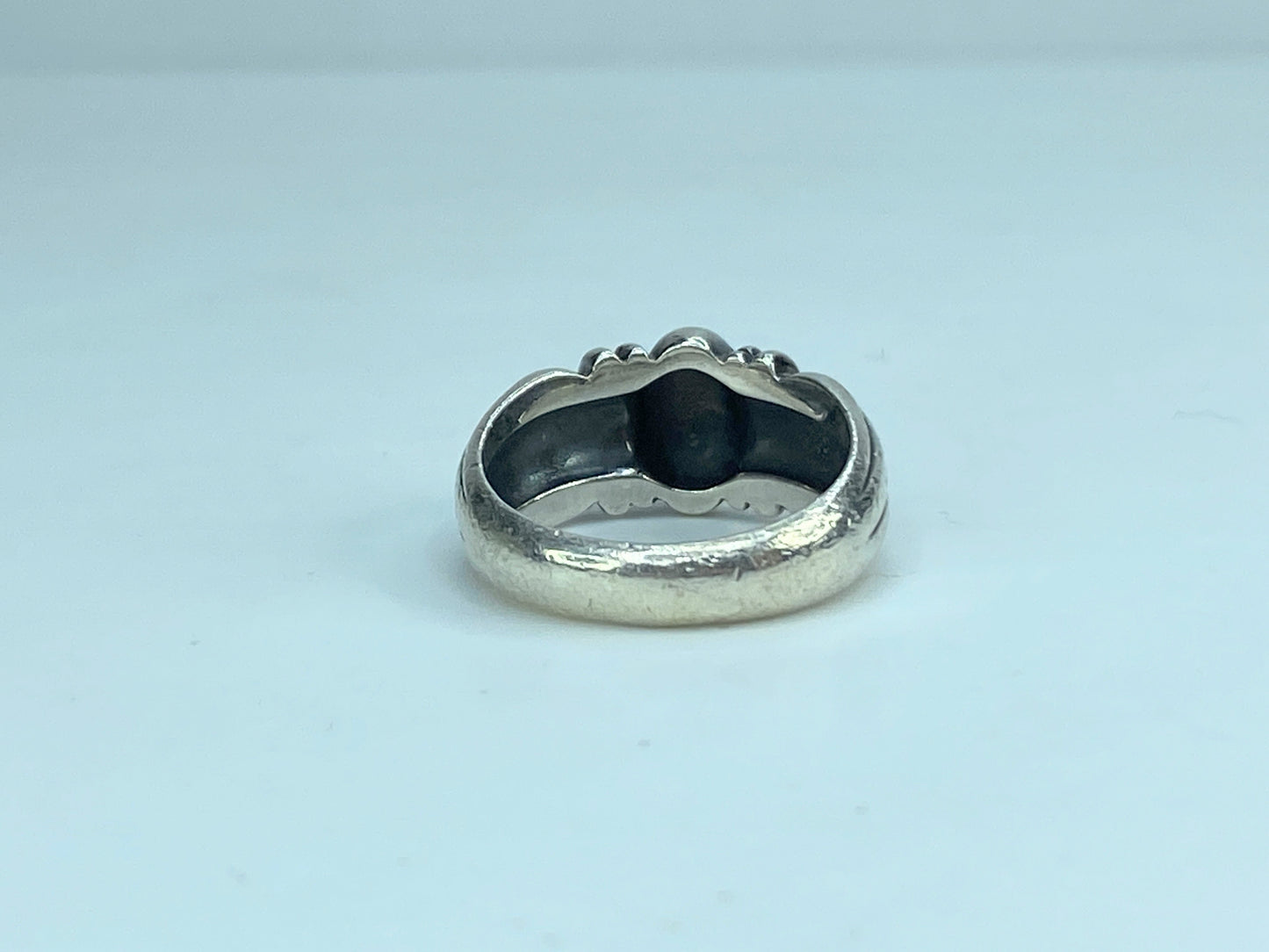 James Avery Thatch Sterling Silver Ring, Retired, with box size 7 JR613