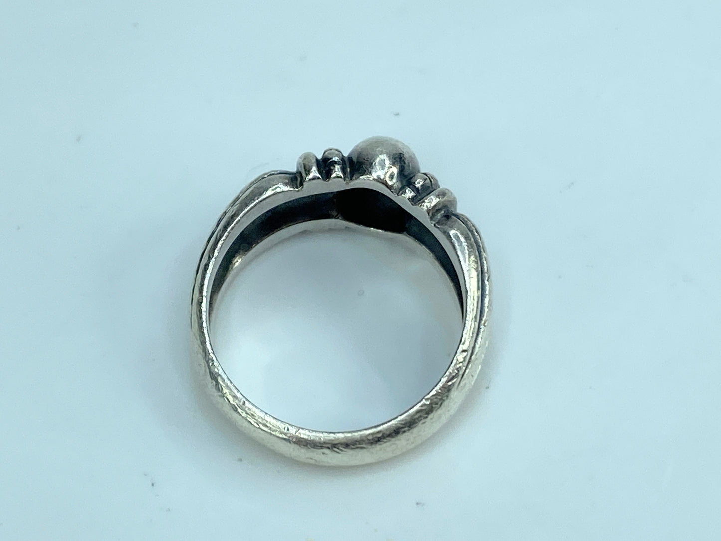 James Avery Thatch Sterling Silver Ring, Retired, with box size 7 JR613