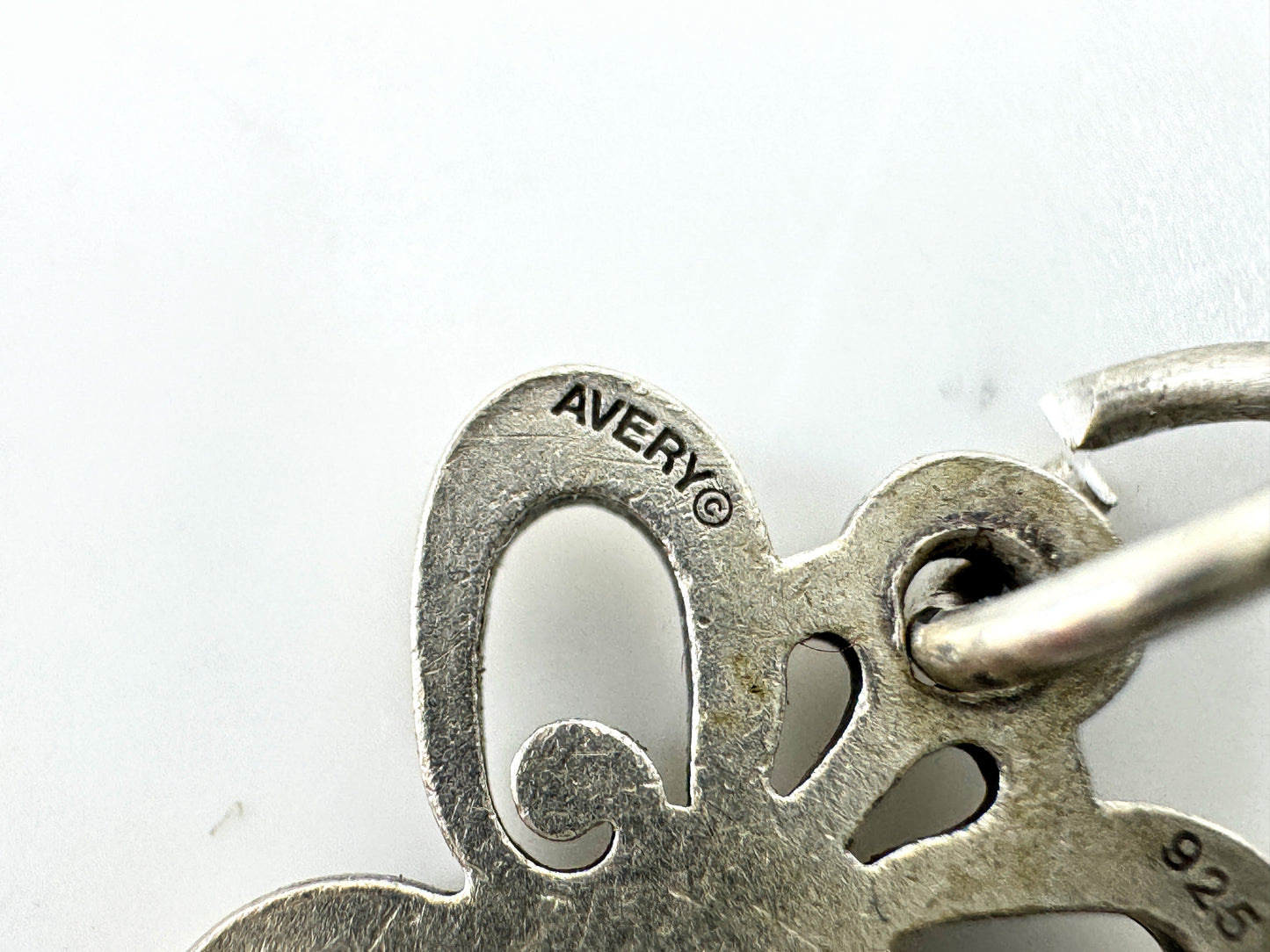 Vintage James Avery sterling silver open butterfly charm pendant JR1925