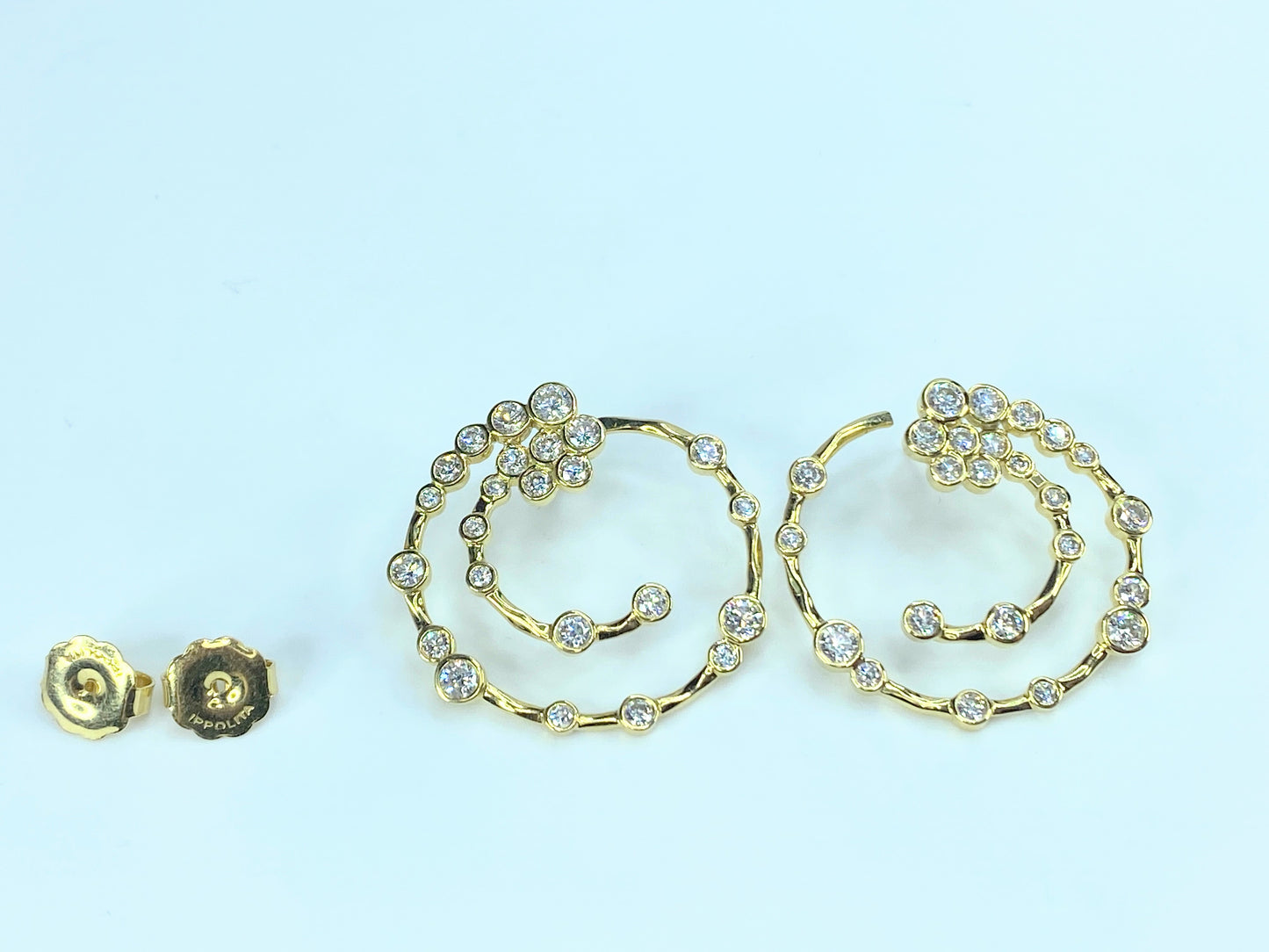 Ippolita Starlet Supernova Earrings in 18K Gold with Diamonds JR8898